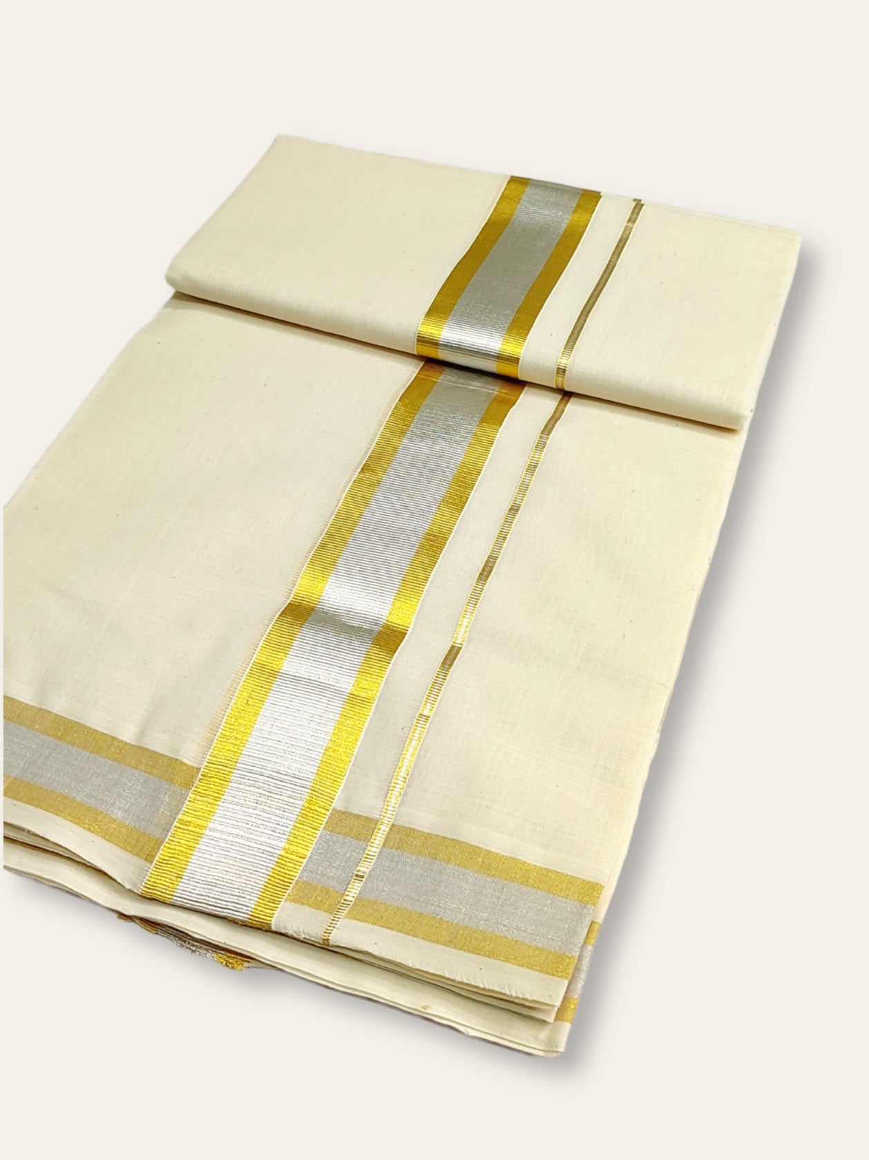 Handloom Kasavu Mundu for Men
