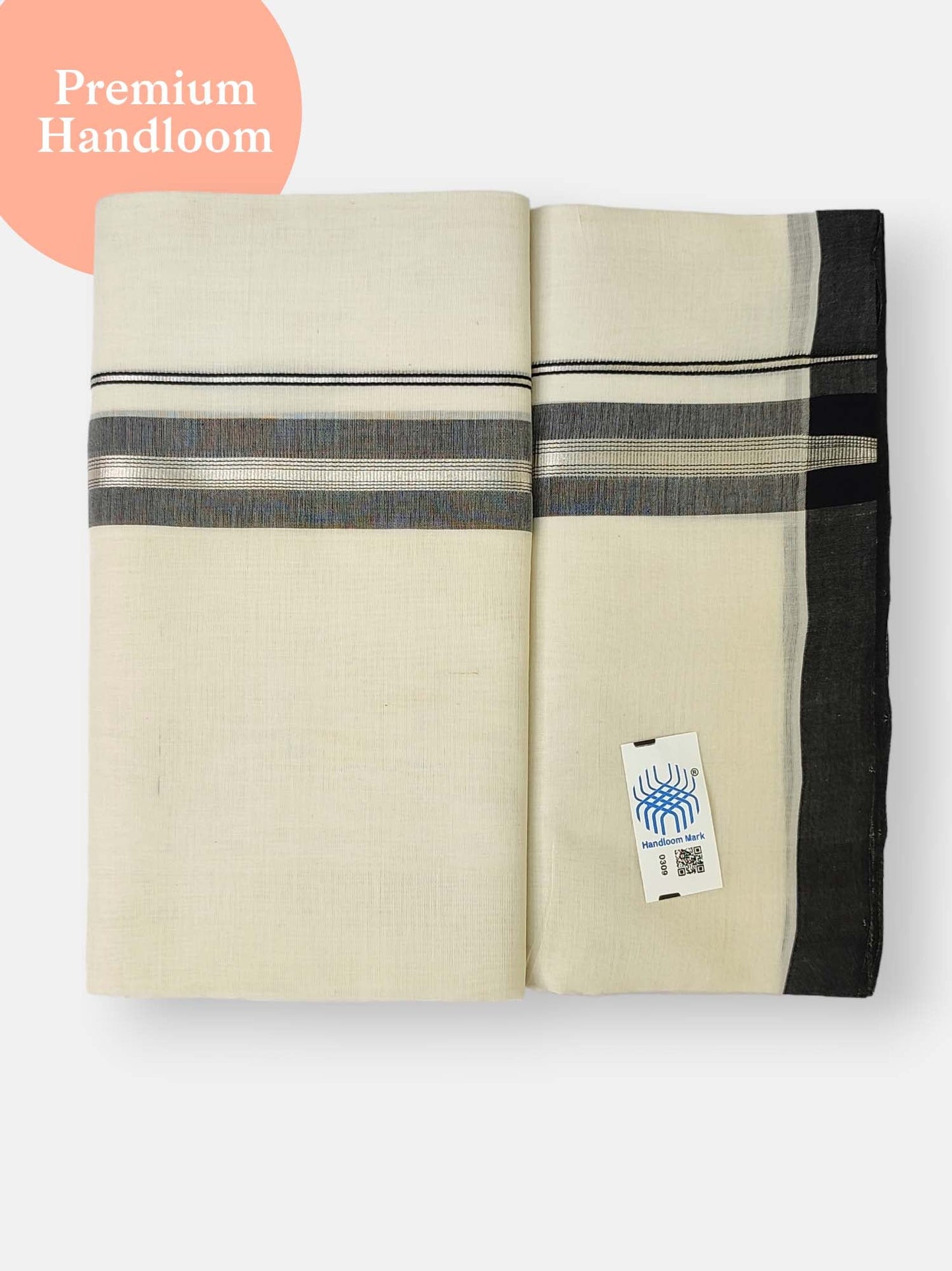 Kerala Premium Balaramapuram Handloom Dhoti/Mundu for Men