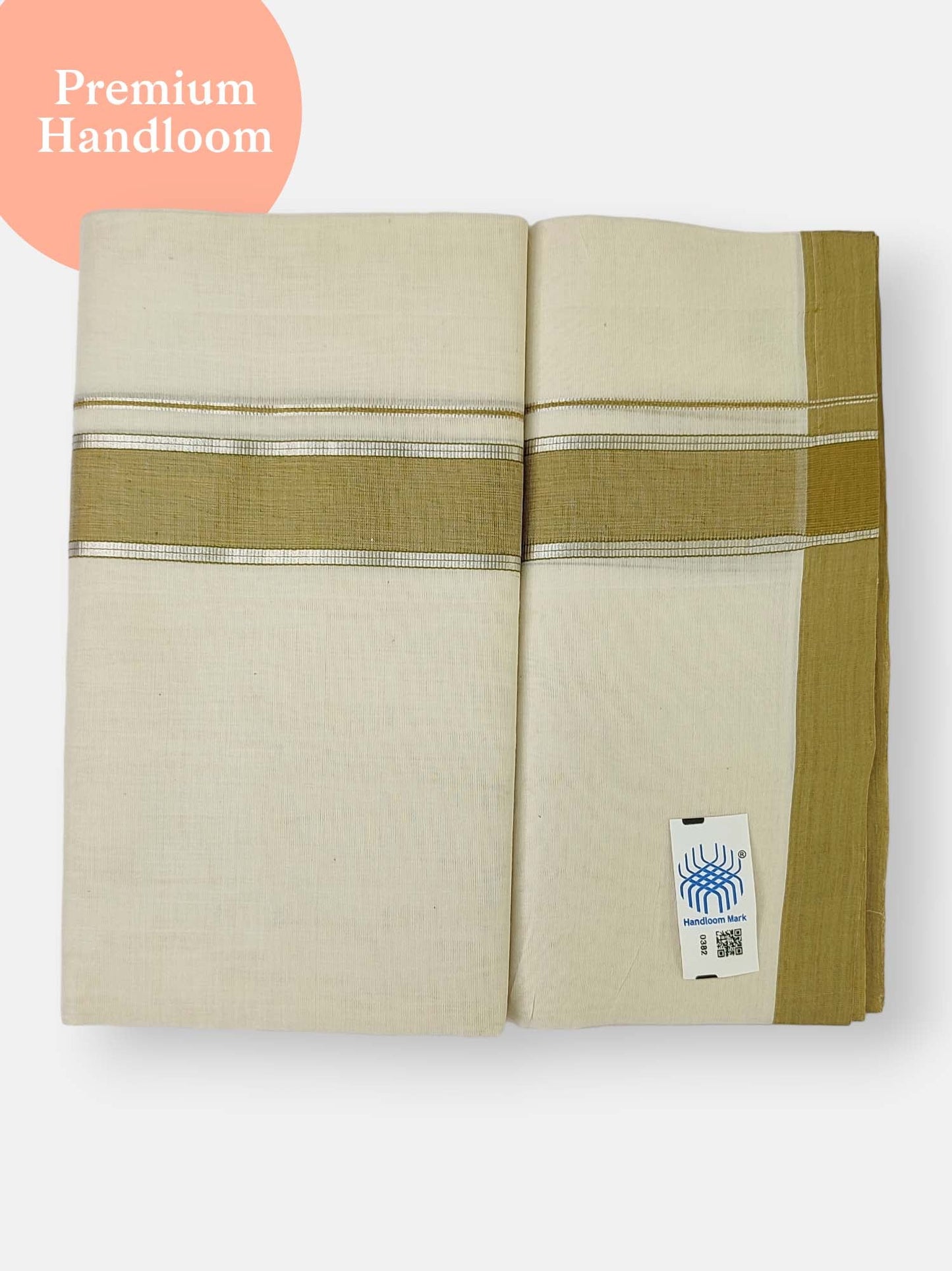 Kerala Premium Balaramapuram Handloom Dhoti/Mundu for Men