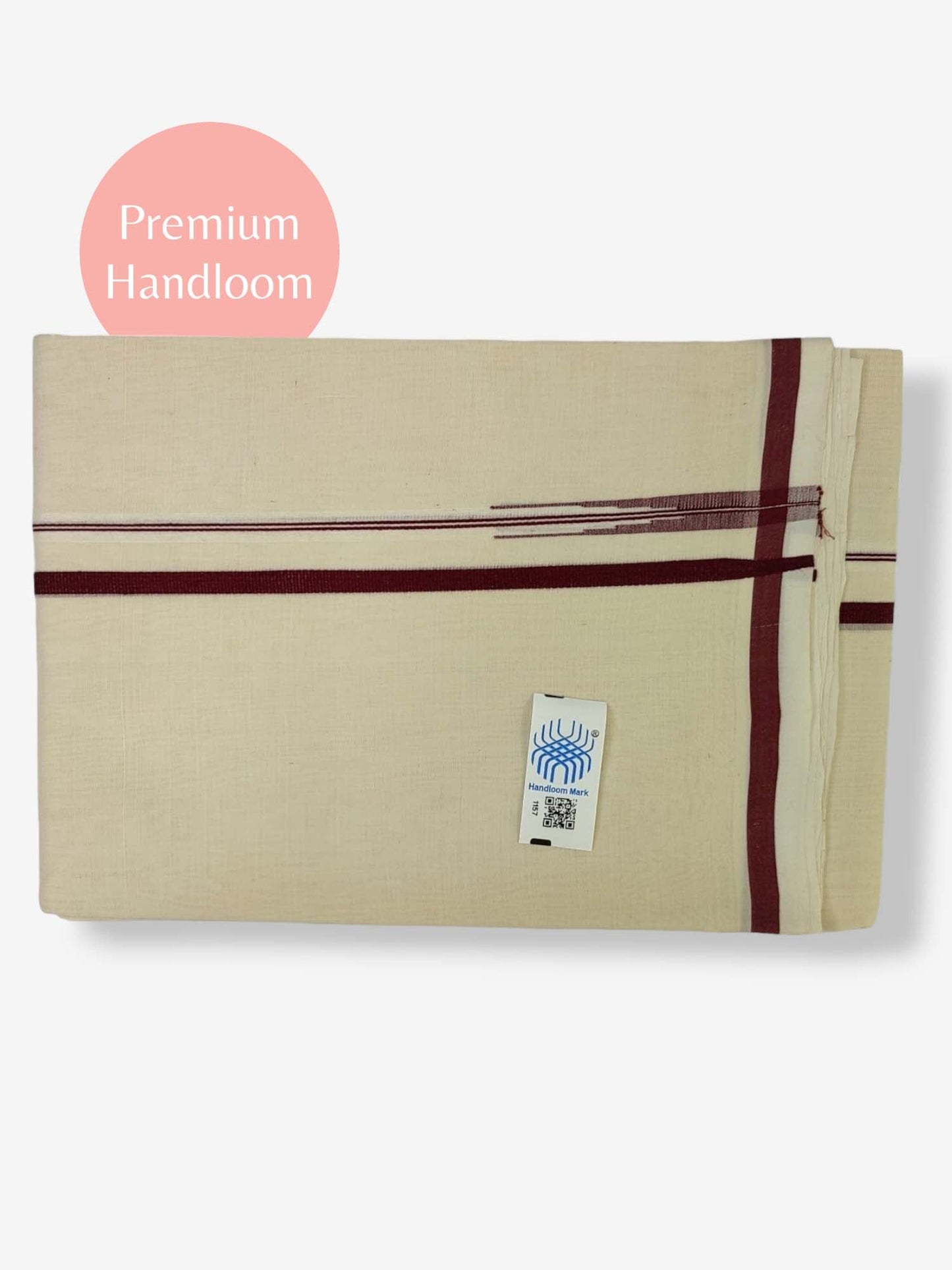 Kerala Premium Balaramapuram Handloom Dhoti/Mundu for Men