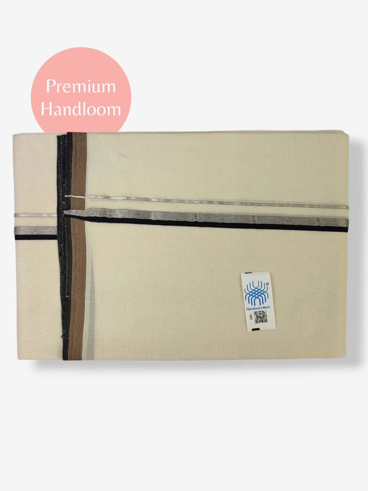 Kerala Premium Balaramapuram Handloom Dhoti/Mundu for Men