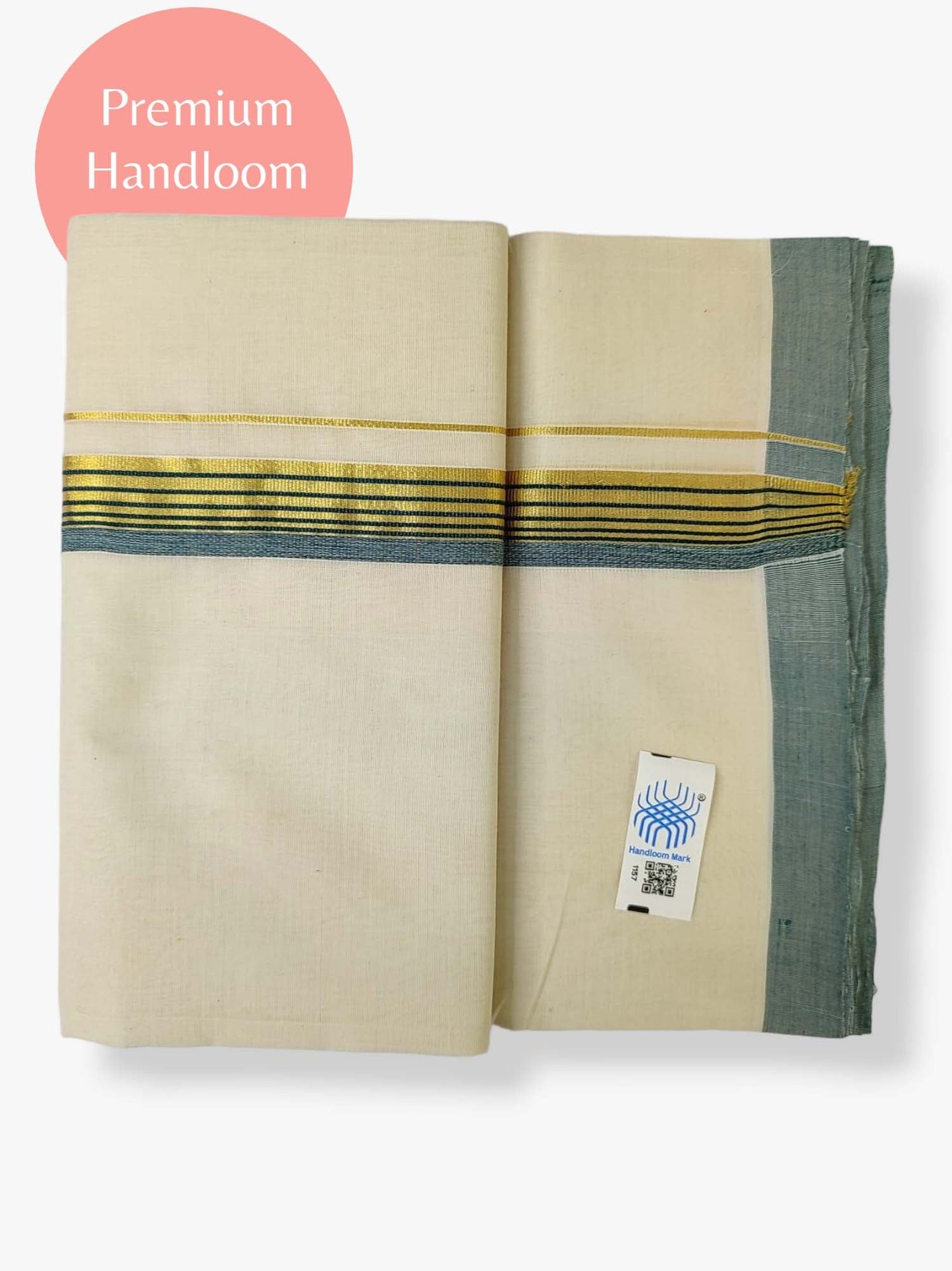 Kerala Premium Balaramapuram Handloom Dhoti/Mundu for Men