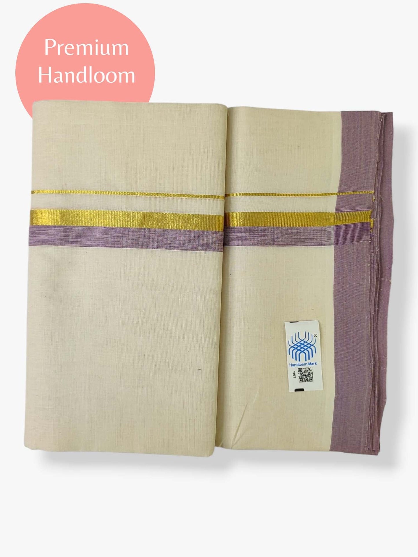 Kerala Premium Balaramapuram Handloom Dhoti/Mundu for Men