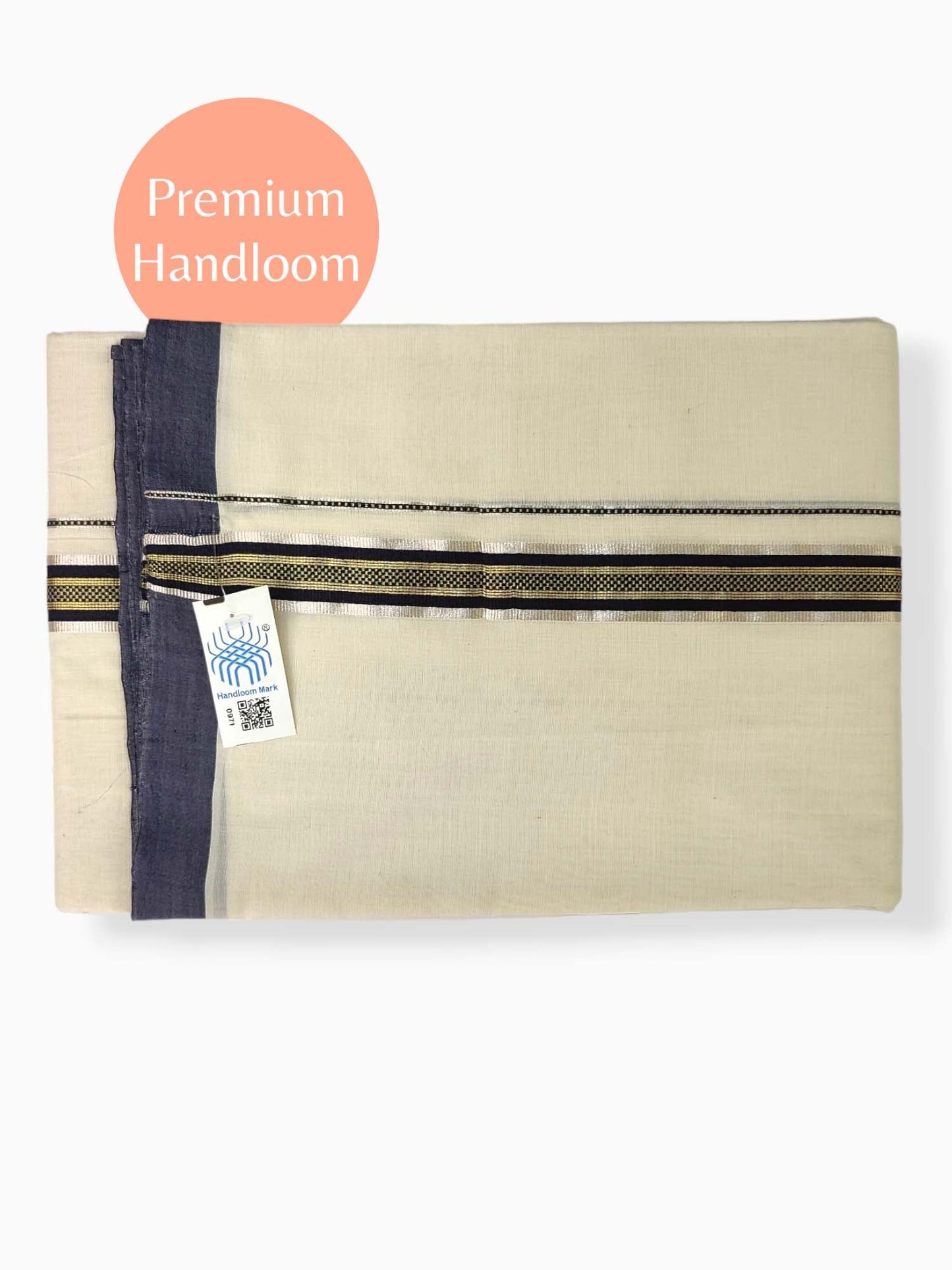 Kerala Premium Balaramapuram Handloom Dhoti/Mundu for Men