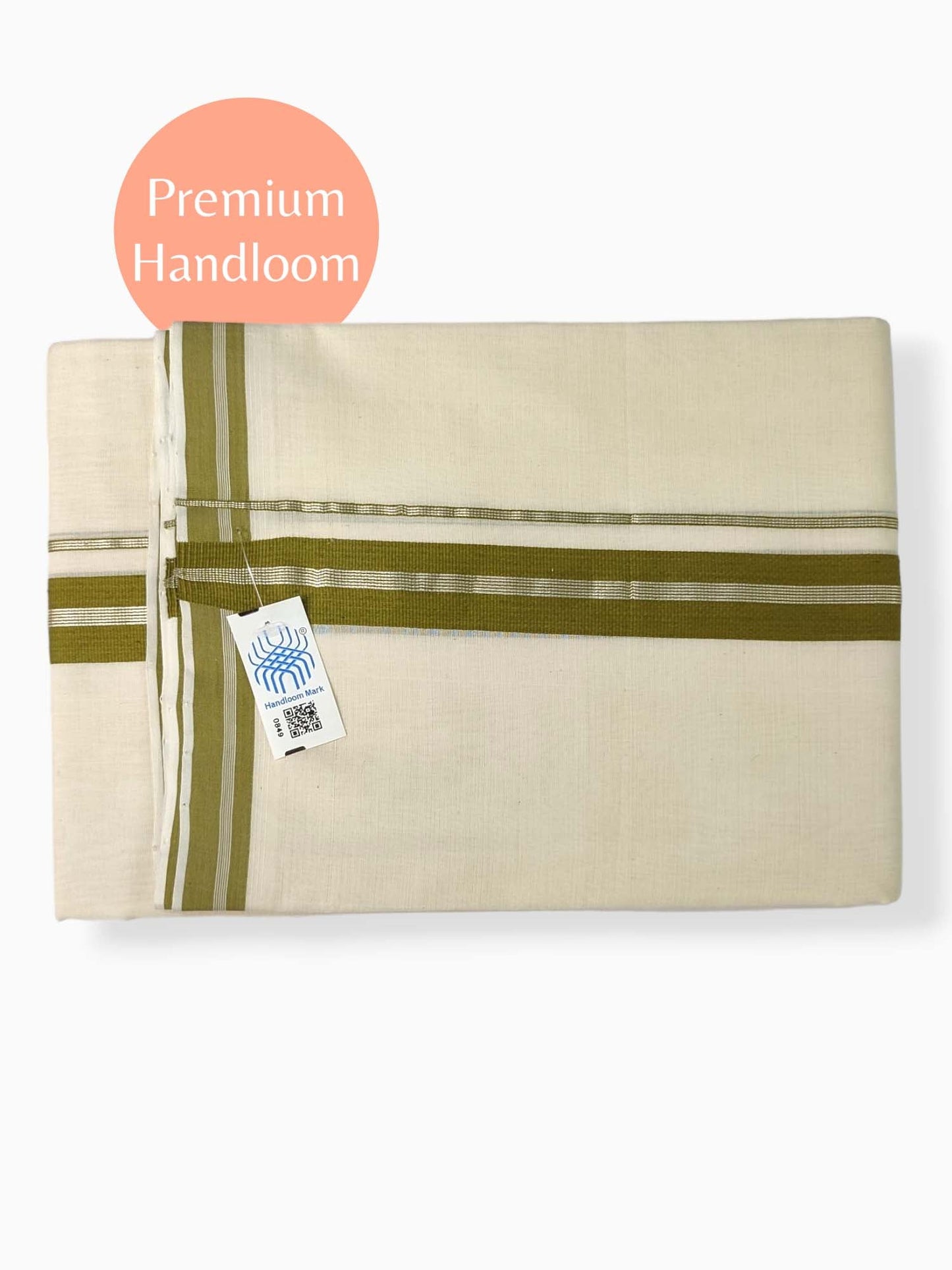 Kerala Premium Balaramapuram Handloom Dhoti/Mundu for Men