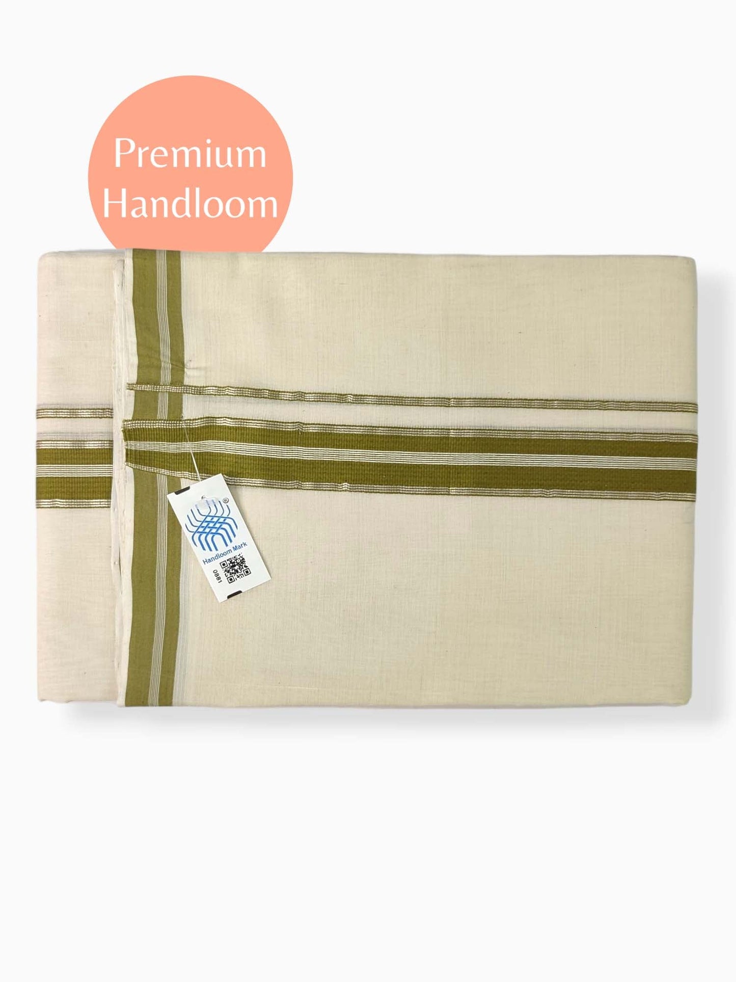 Kerala Premium Balaramapuram Handloom Dhoti/Mundu for Men