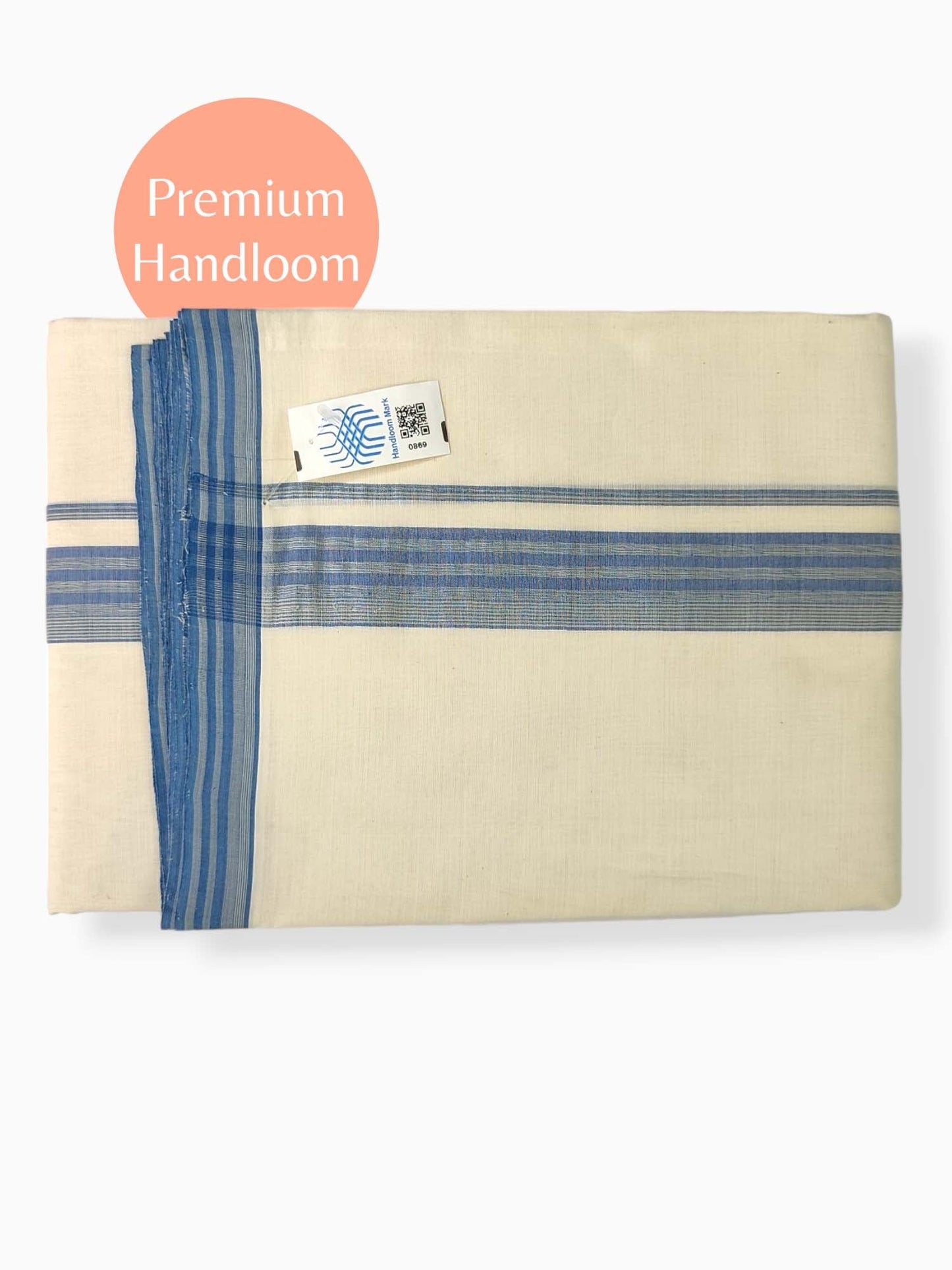Kerala Premium Balaramapuram Handloom Dhoti/Mundu for Men