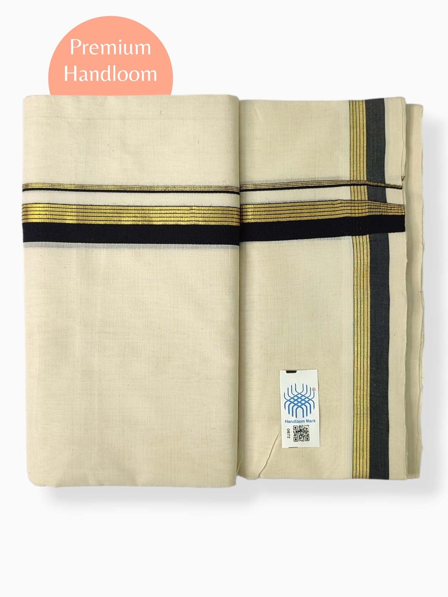 Kerala Premium Balaramapuram Handloom Dhoti/Mundu for Men