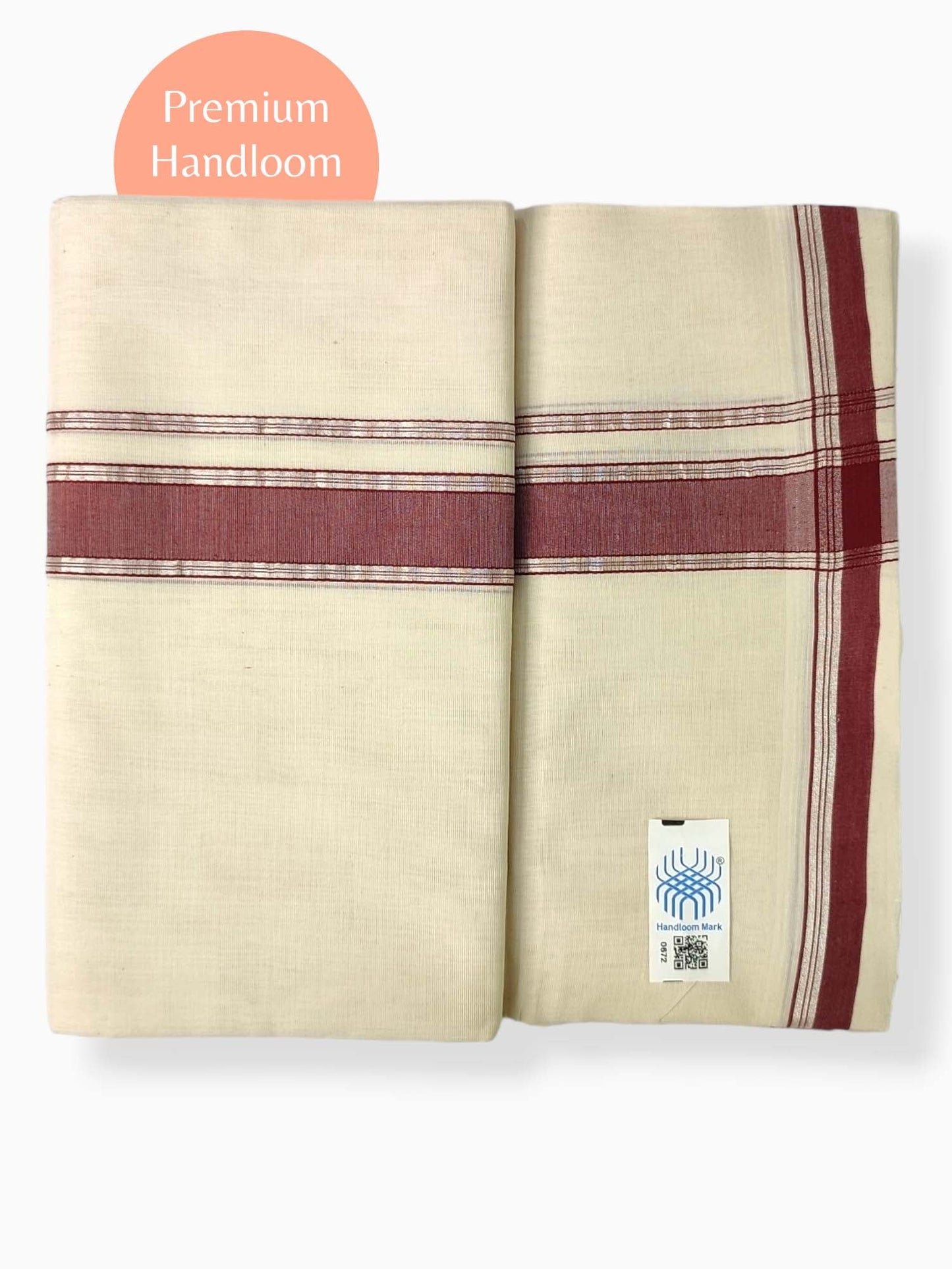 Kerala Premium Balaramapuram Handloom Dhoti/Mundu for Men