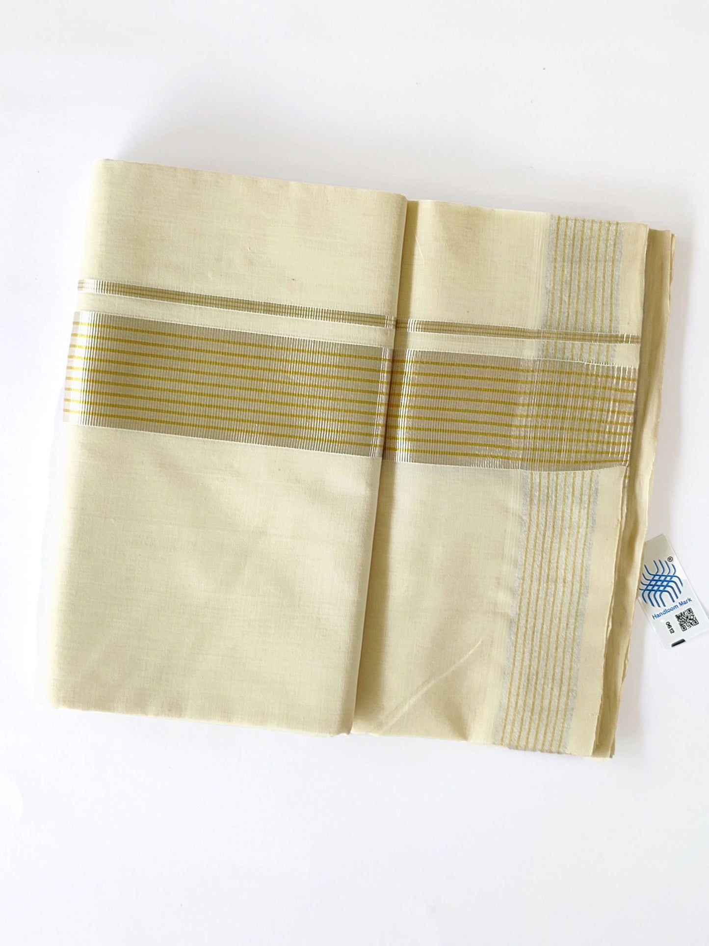 Premium Wedding Handloom Kasavu Mundu for Men