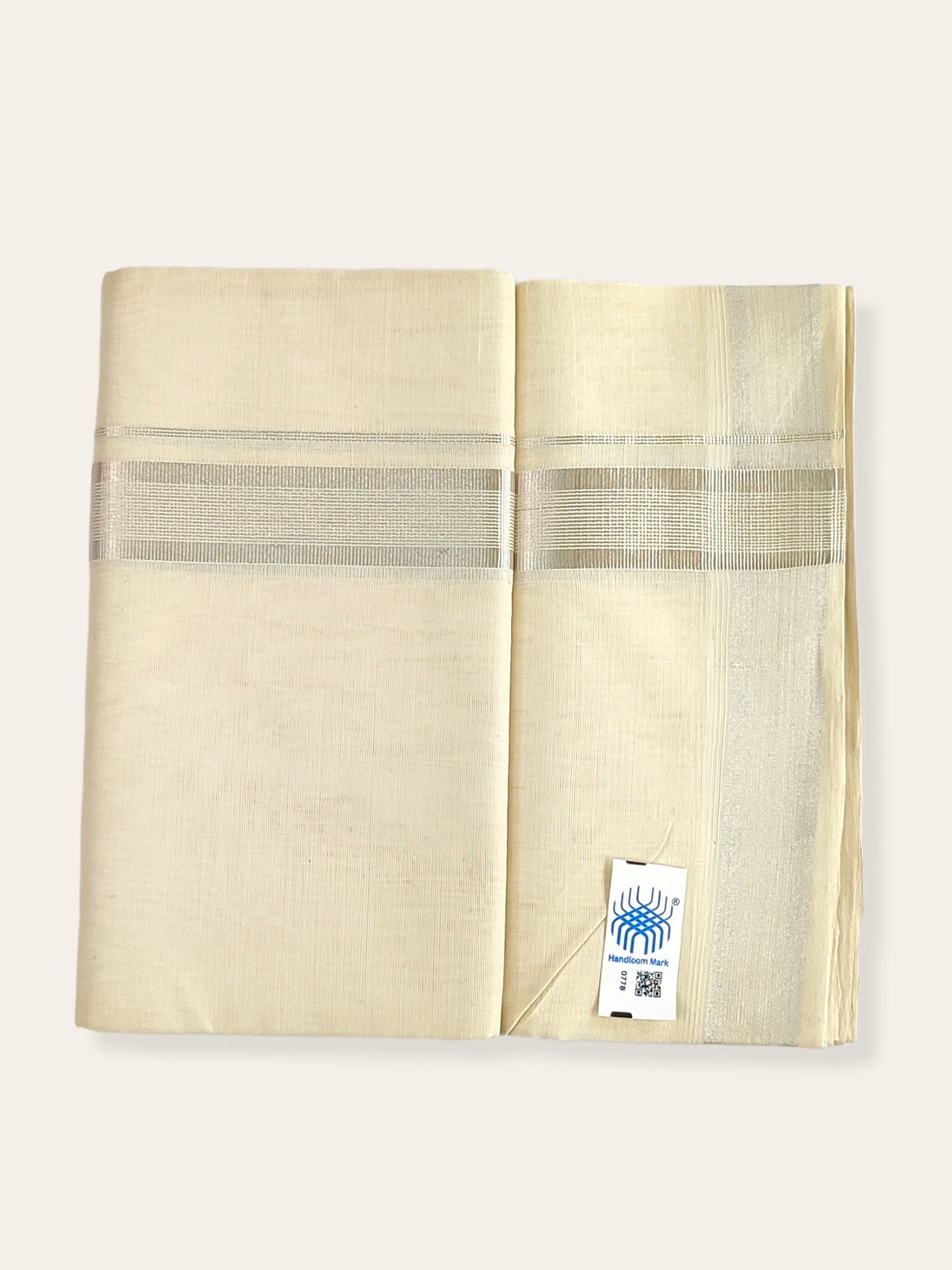 Premium Wedding Handloom Balaramapuram Unaakupaavu Kasavu Mundu for Men