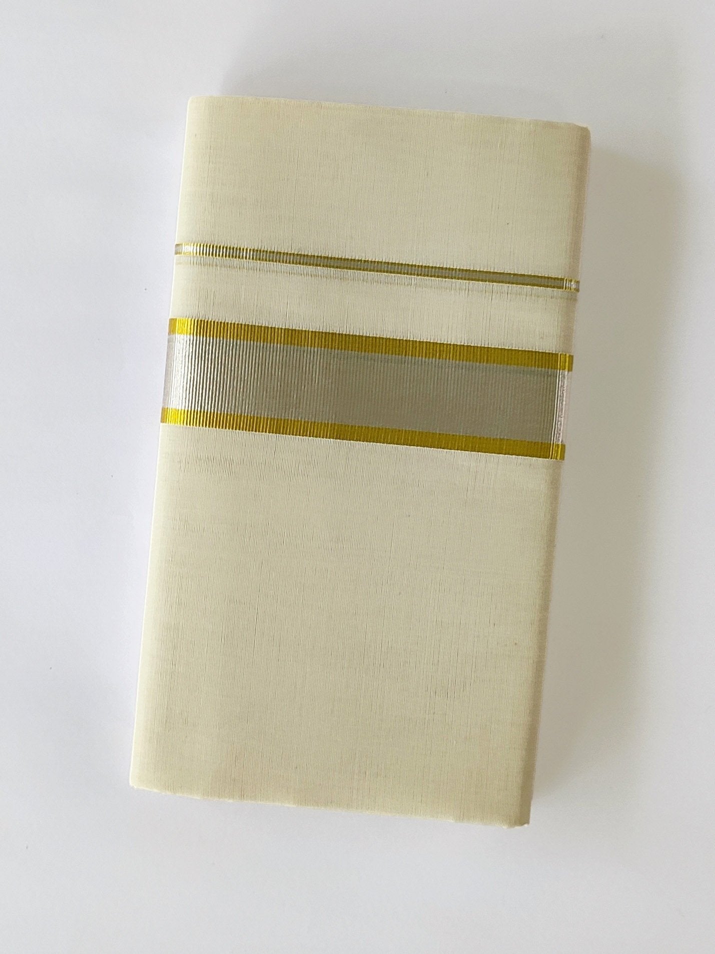 Premium Wedding Handloom Kasavu Mundu for Men