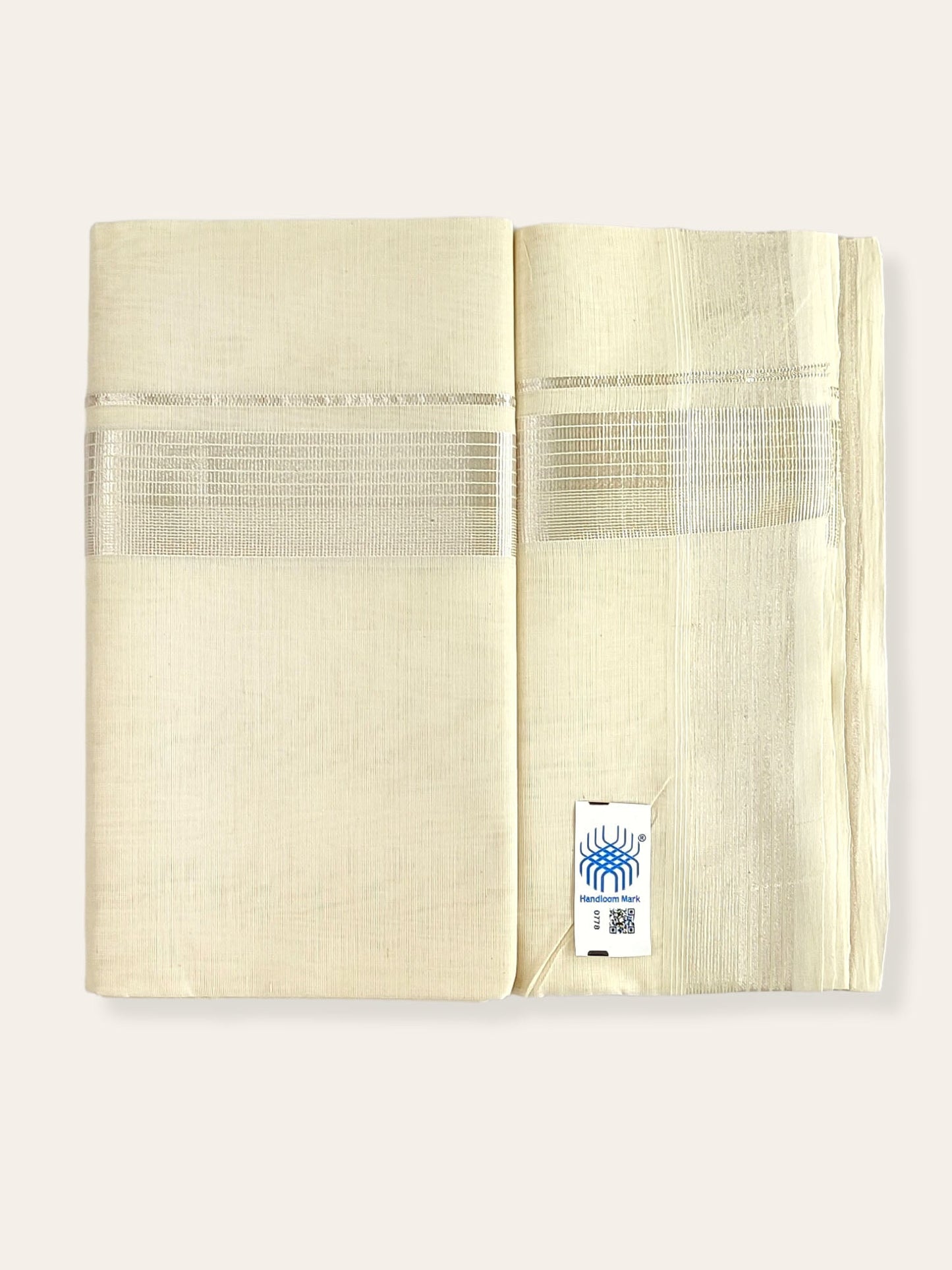 Premium Wedding Handloom Balaramapuram Unaakupaavu Kasavu Mundu for Men