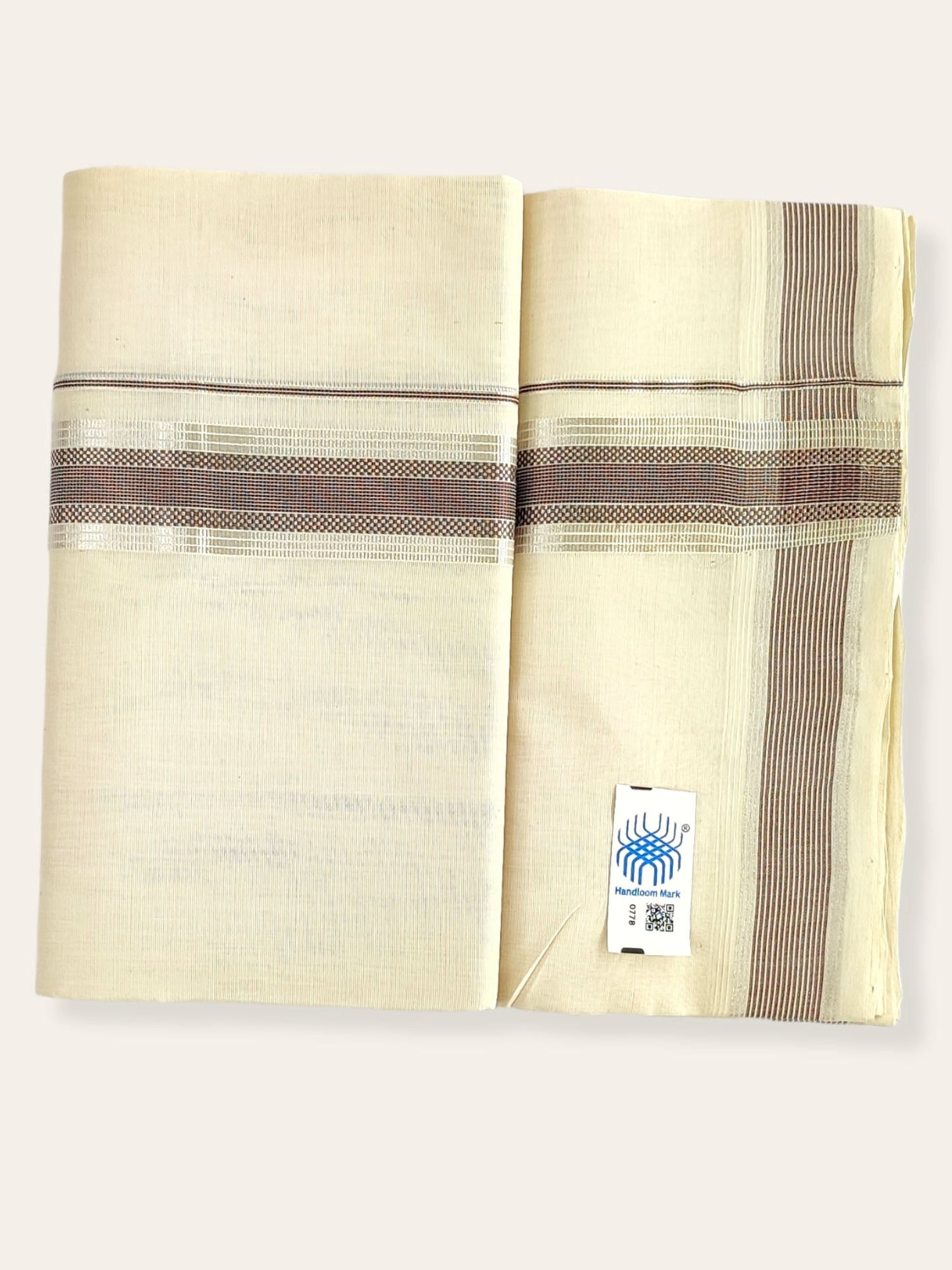 Premium Wedding Handloom Balaramapuram Unaakupaavu Kasavu Mundu for Men