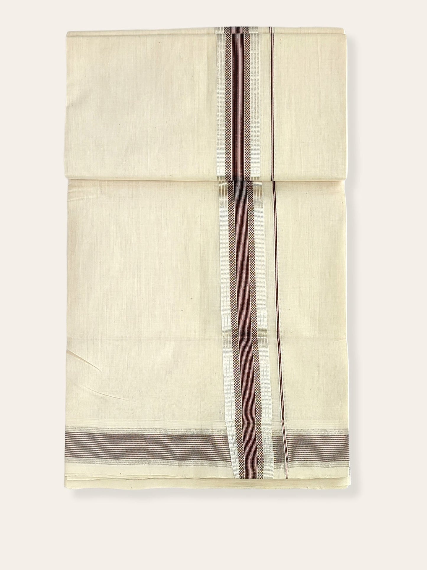 Premium Wedding Handloom Balaramapuram Unaakupaavu Kasavu Mundu for Men