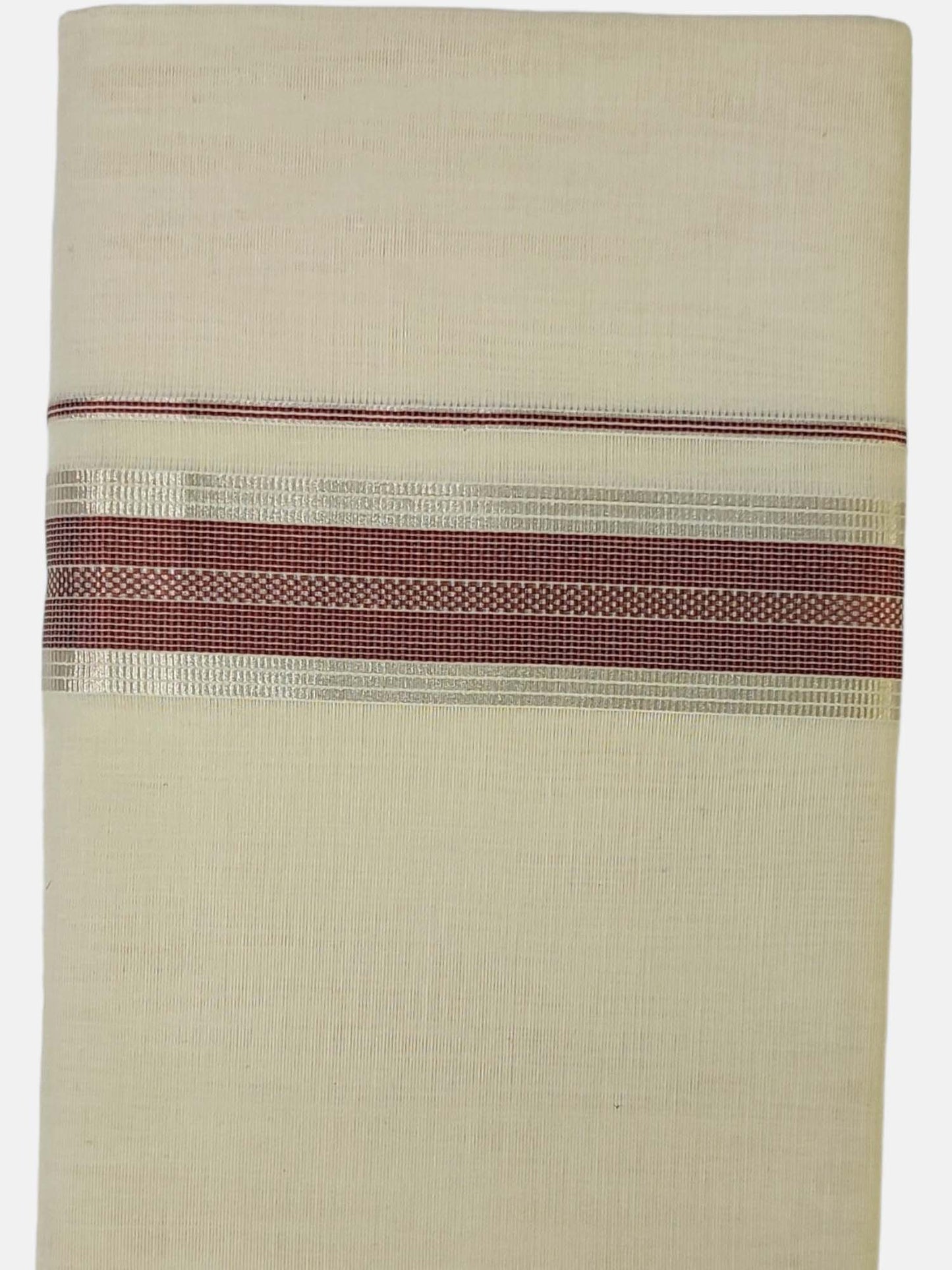 Premium Wedding Handloom Balaramapuram Unaakupaavu Kasavu Mundu for Men