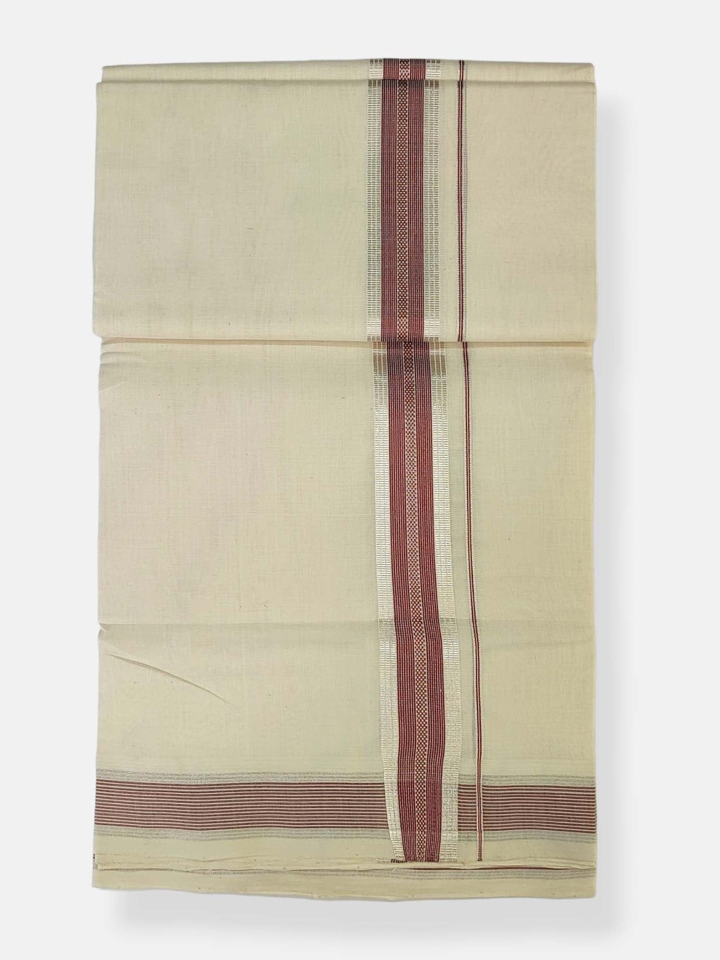 Premium Wedding Handloom Balaramapuram Unaakupaavu Kasavu Mundu for Men