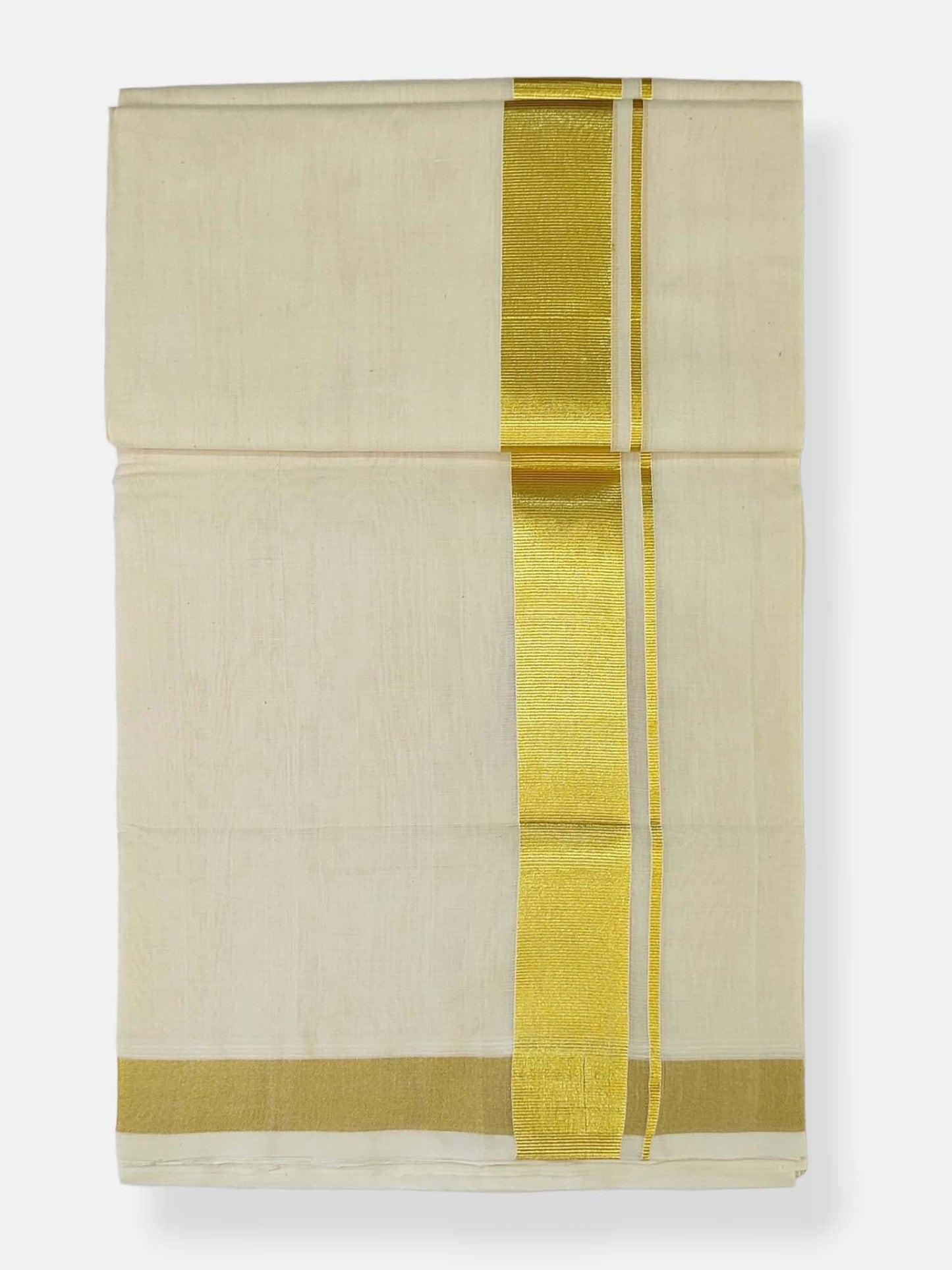 Premium Wedding Handloom Balaramapuram Unaakupaavu Kasavu Mundu for Men