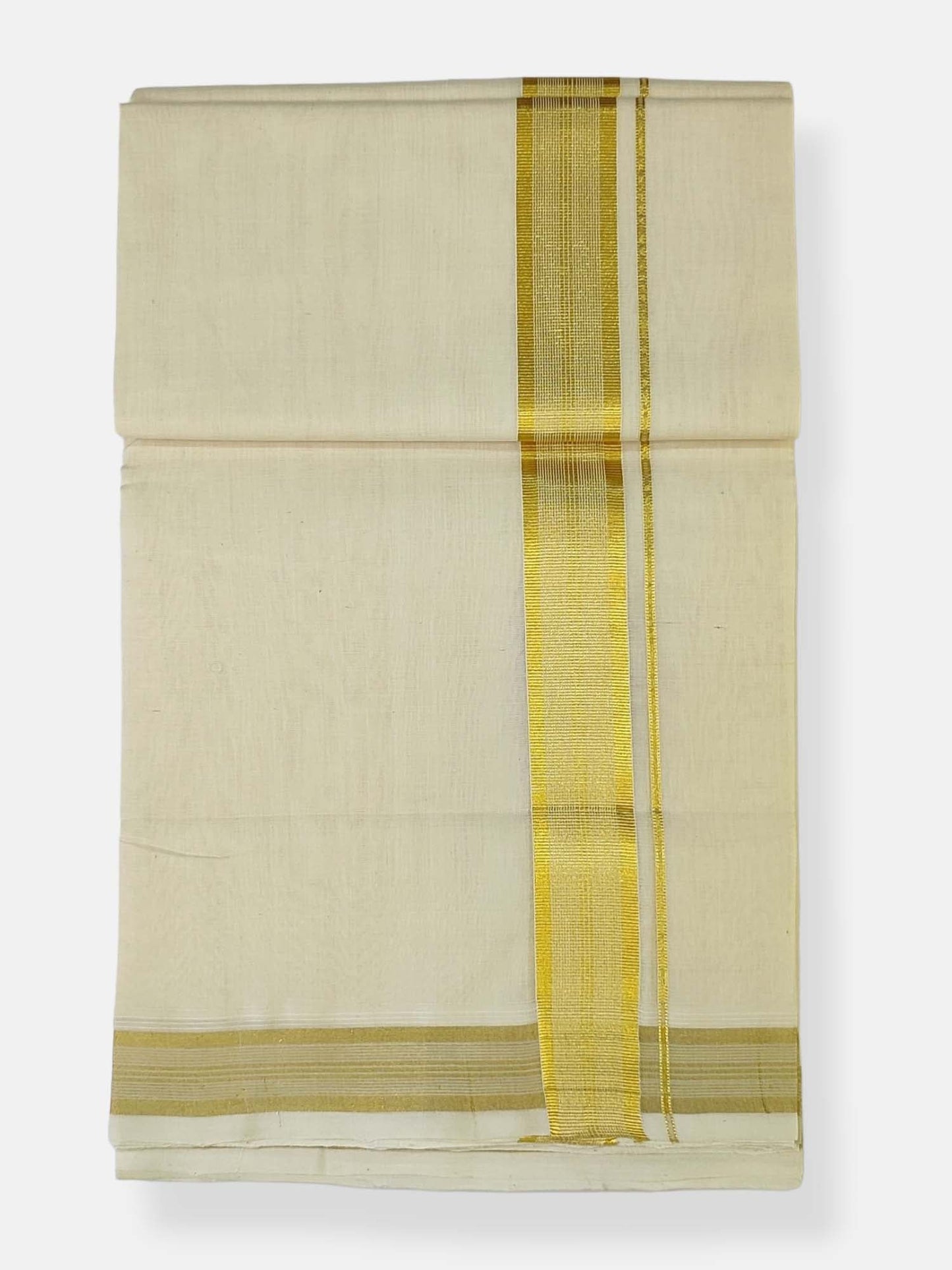 Premium Wedding Handloom Balaramapuram Unaakupaavu Kasavu Mundu for Men