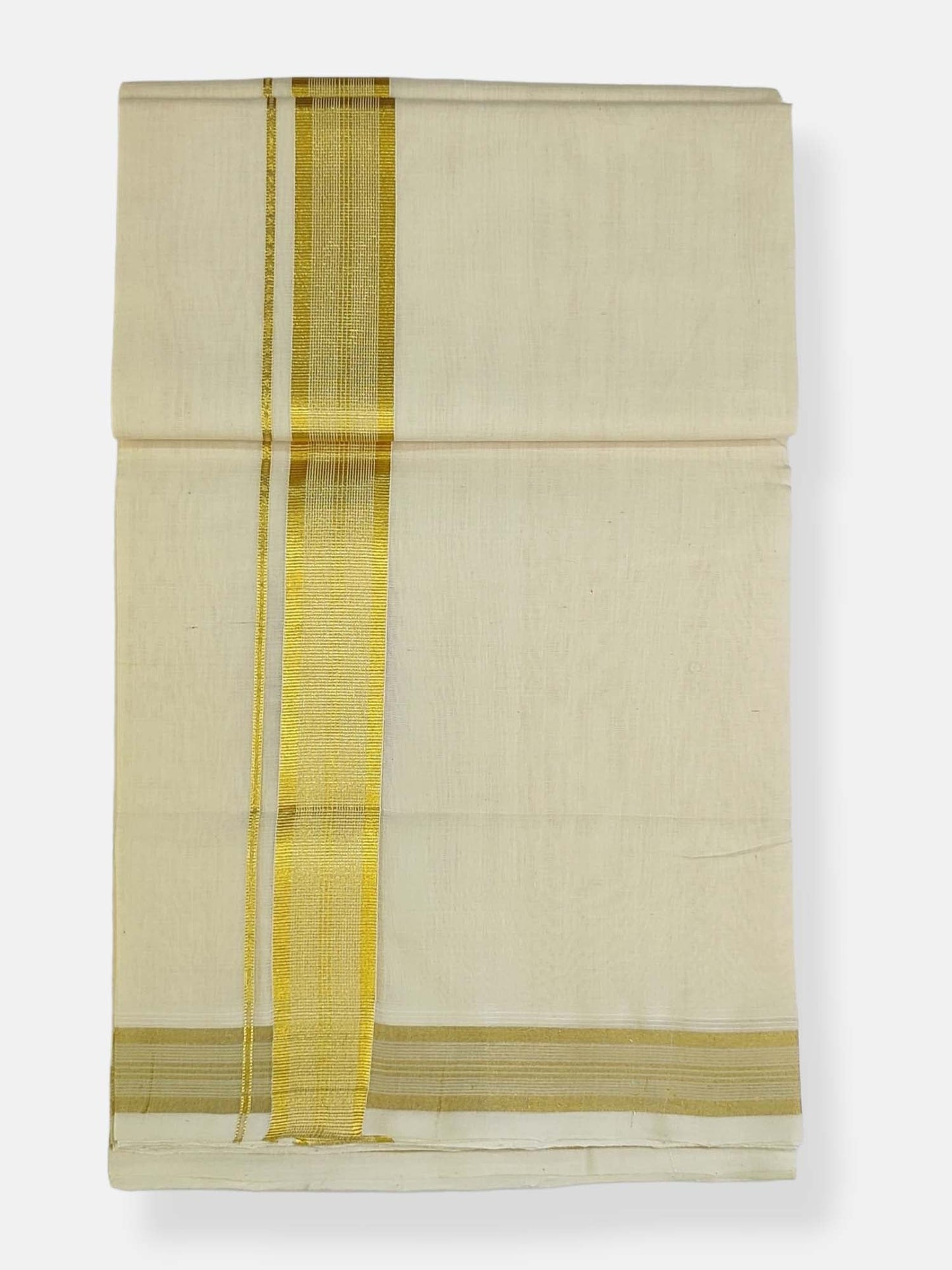 Premium Wedding Handloom Balaramapuram Unaakupaavu Kasavu Mundu for Men