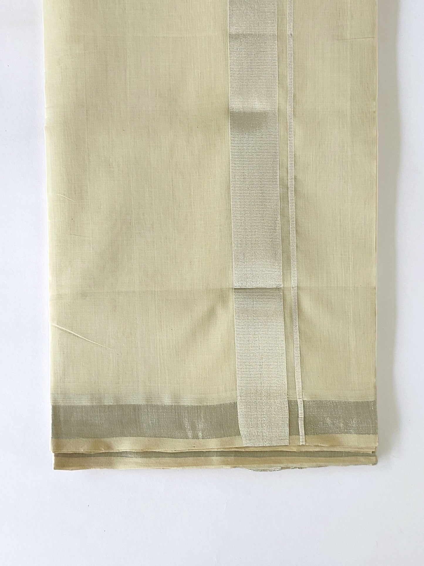 Premium Wedding Handloom Kasavu Mundu for Men