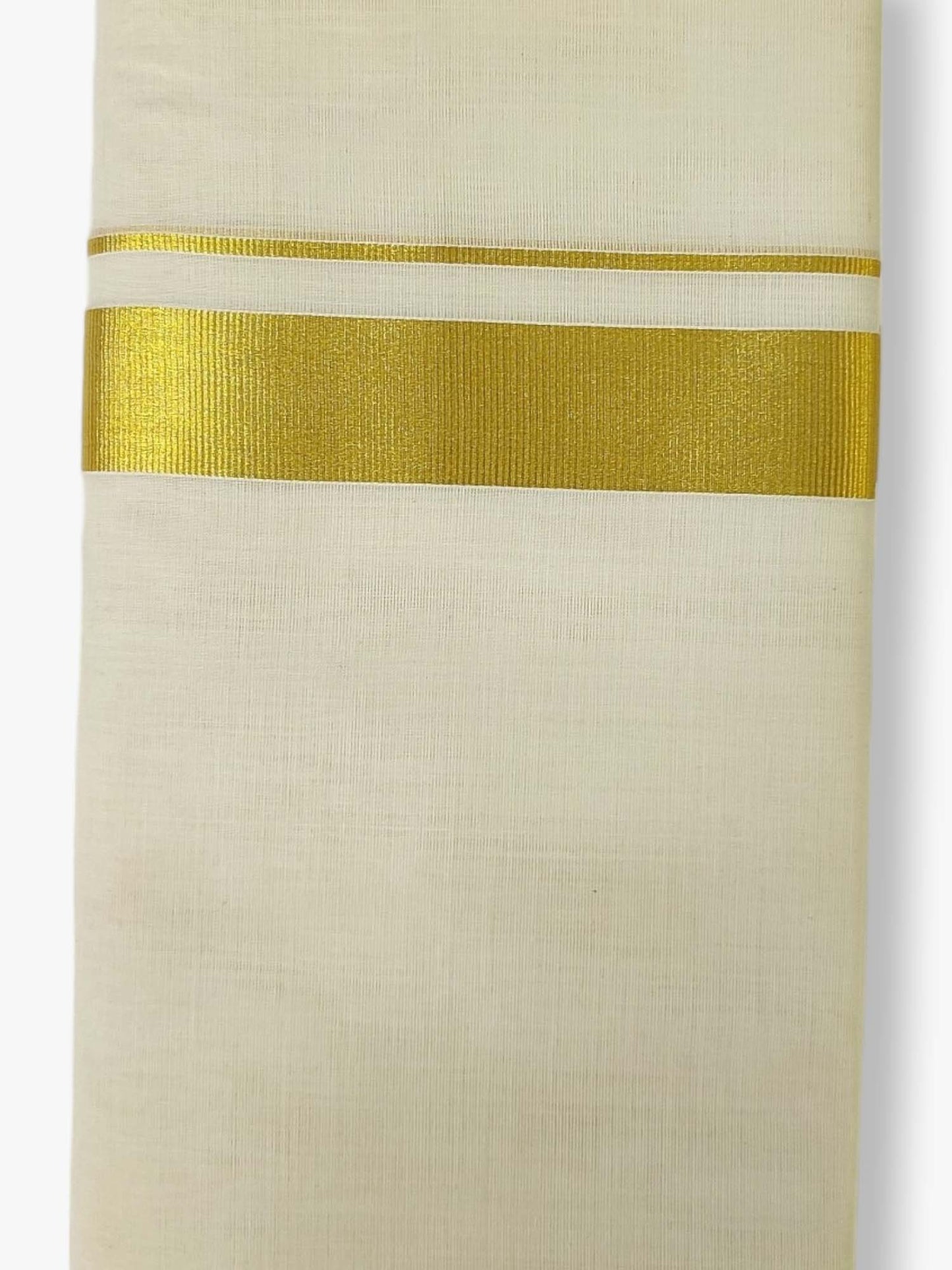 Premium Wedding Handloom Balaramapuram Unaakupaavu Kasavu Mundu for Men