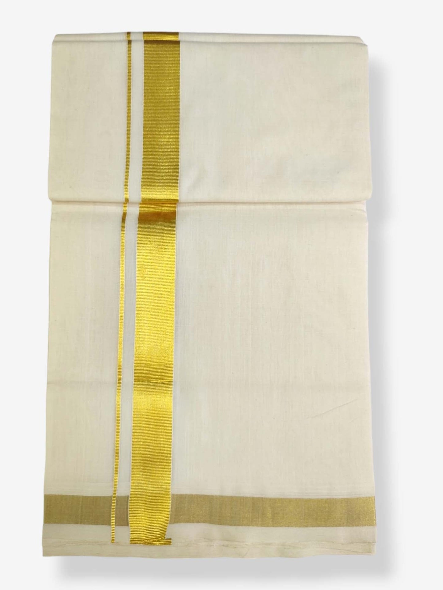 Premium Wedding Handloom Balaramapuram Unaakupaavu Kasavu Mundu for Men