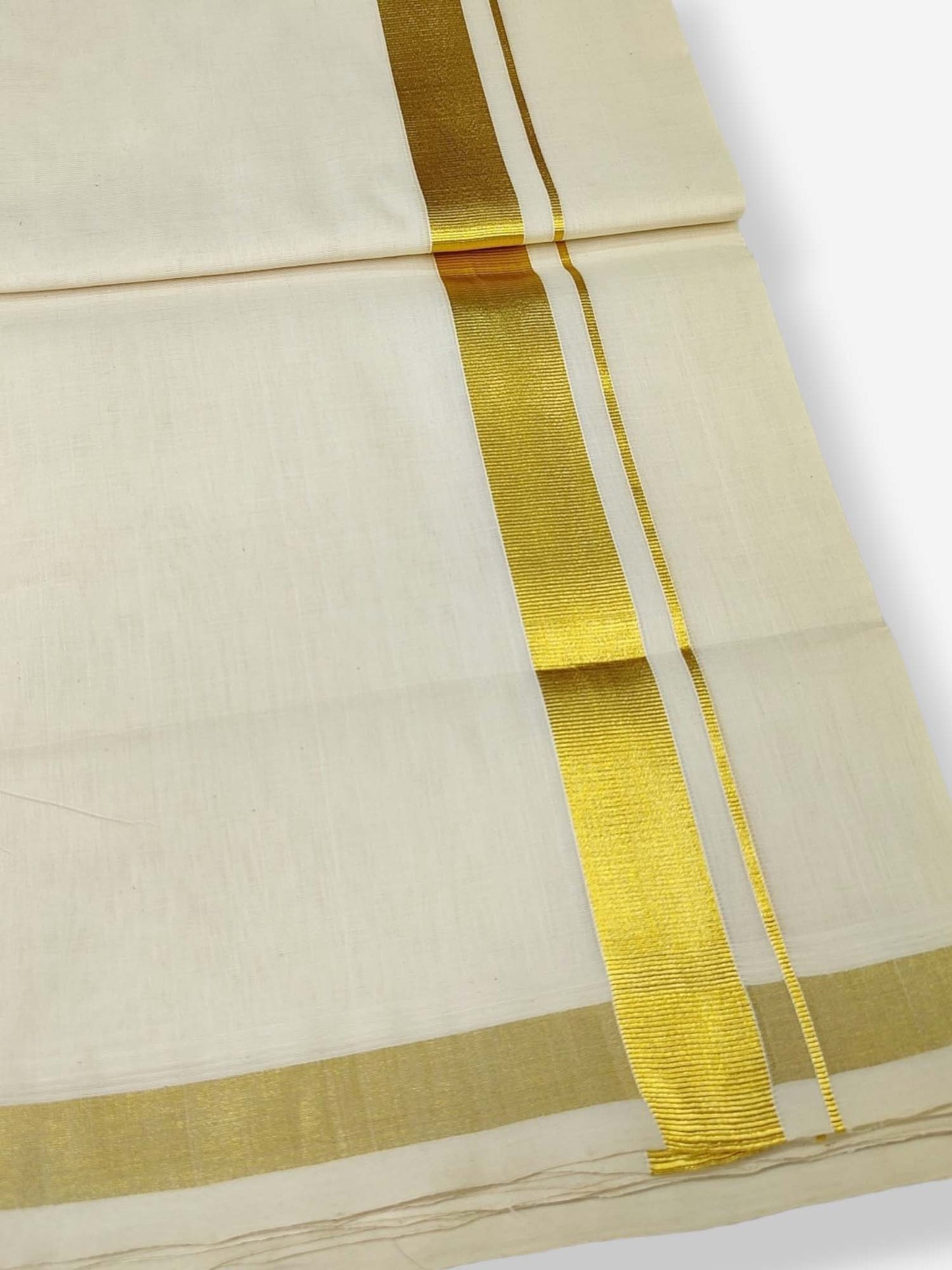 Premium Wedding Handloom Balaramapuram Unaakupaavu Kasavu Mundu for Men