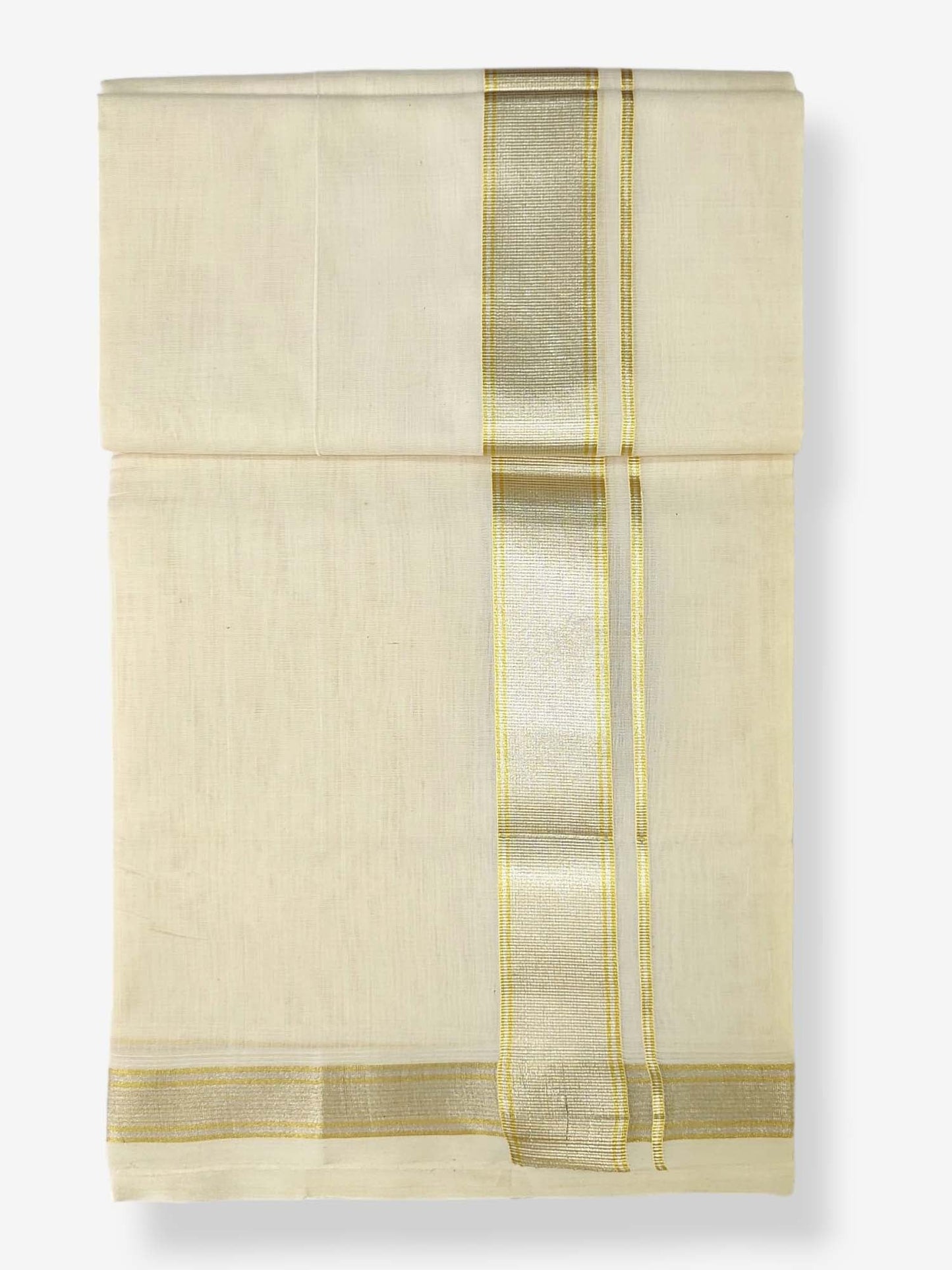 Premium Wedding Handloom Balaramapuram Unaakupaavu Kasavu Mundu for Men