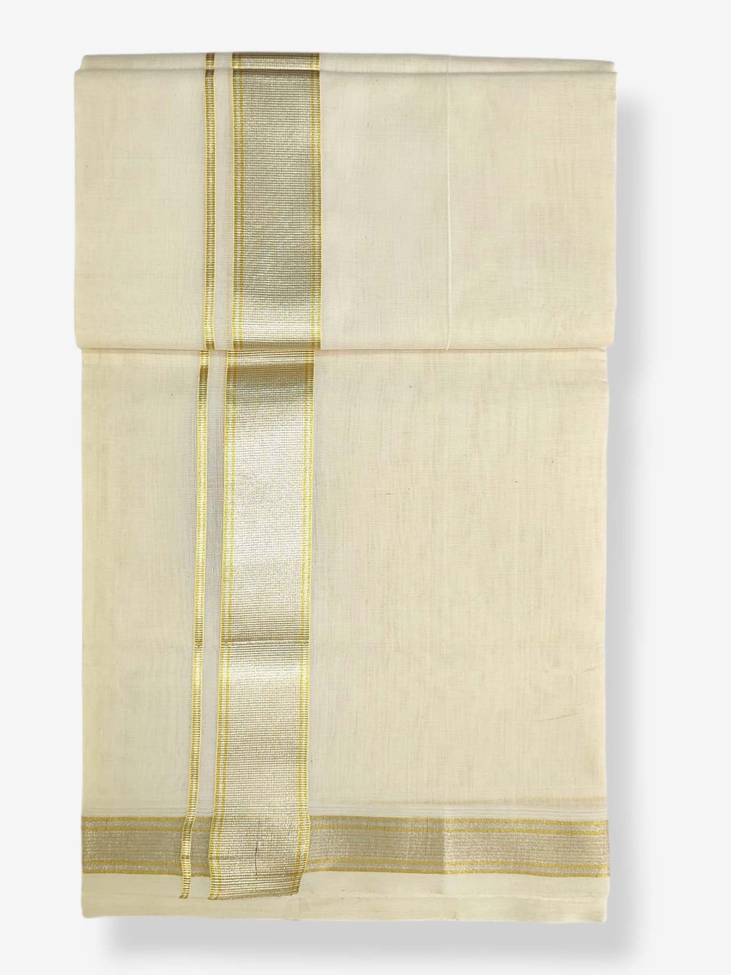 Premium Wedding Handloom Balaramapuram Unaakupaavu Kasavu Mundu for Men