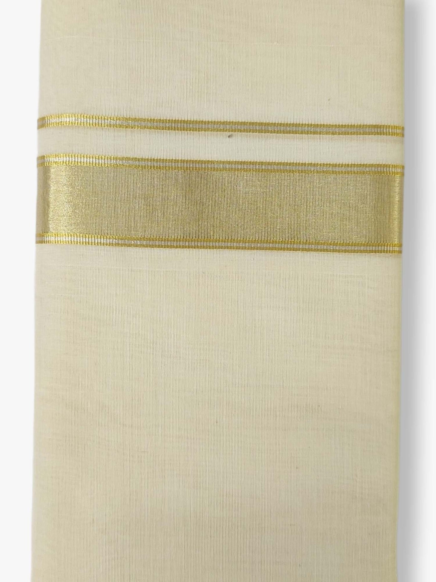 Premium Wedding Handloom Balaramapuram Unaakupaavu Kasavu Mundu for Men