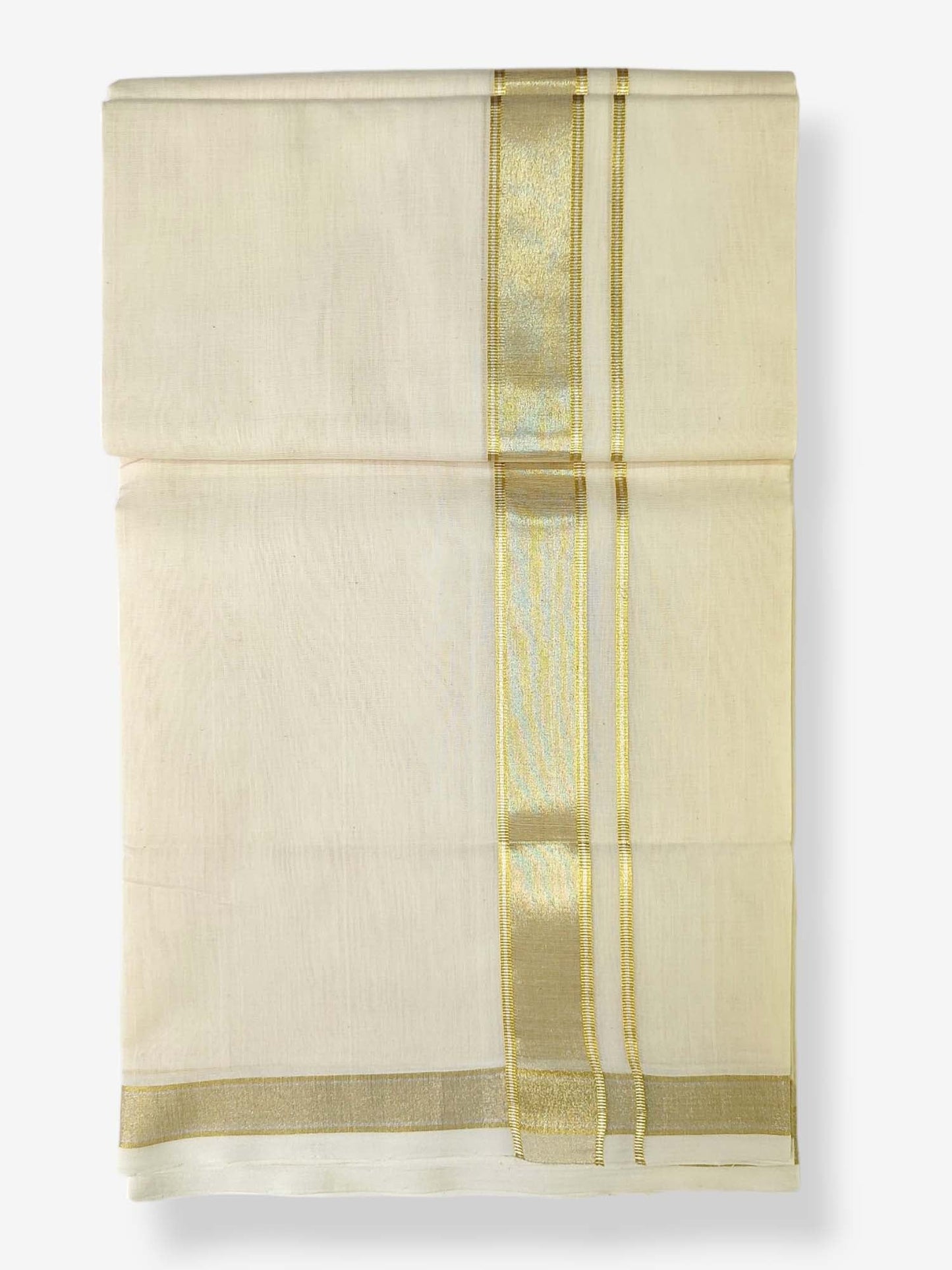 Premium Wedding Handloom Balaramapuram Unaakupaavu Kasavu Mundu for Men