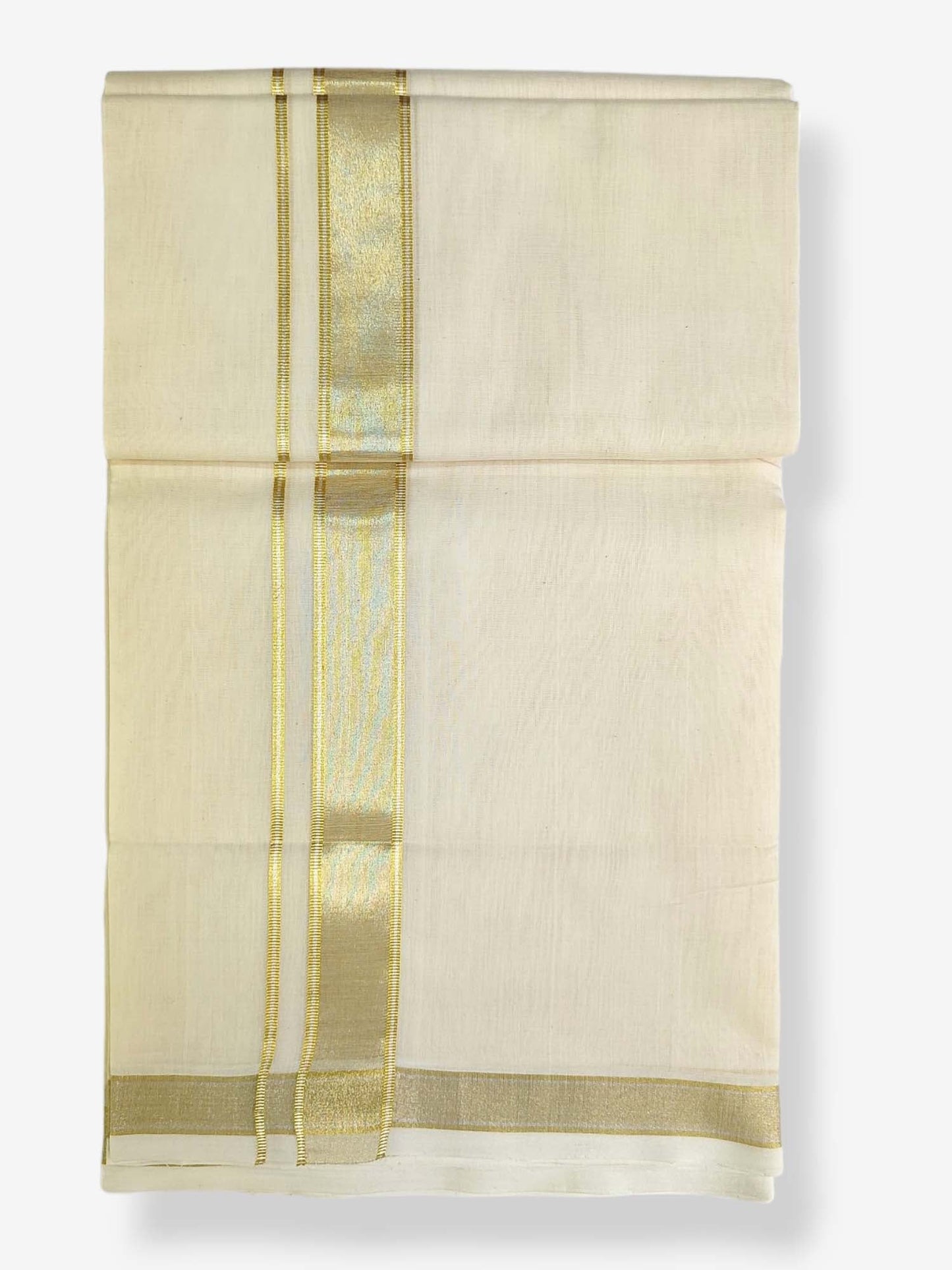 Premium Wedding Handloom Balaramapuram Unaakupaavu Kasavu Mundu for Men