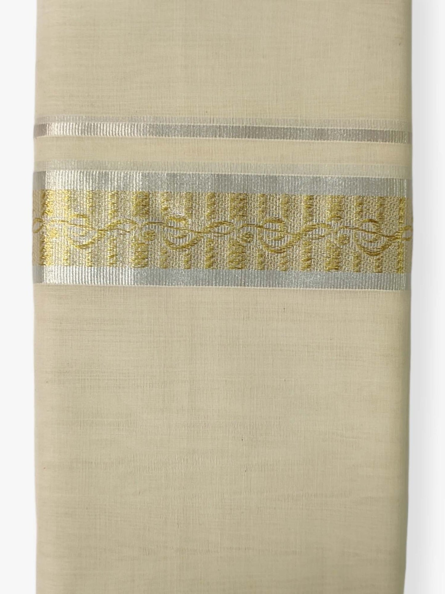 Premium Wedding Handloom Balaramapuram Unaakupaavu Kasavu Mundu for Men