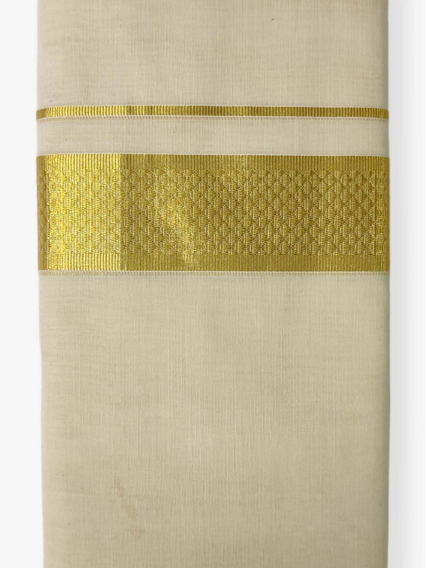 Premium Wedding Handloom Balaramapuram Unaakupaavu Kasavu Mundu for Men