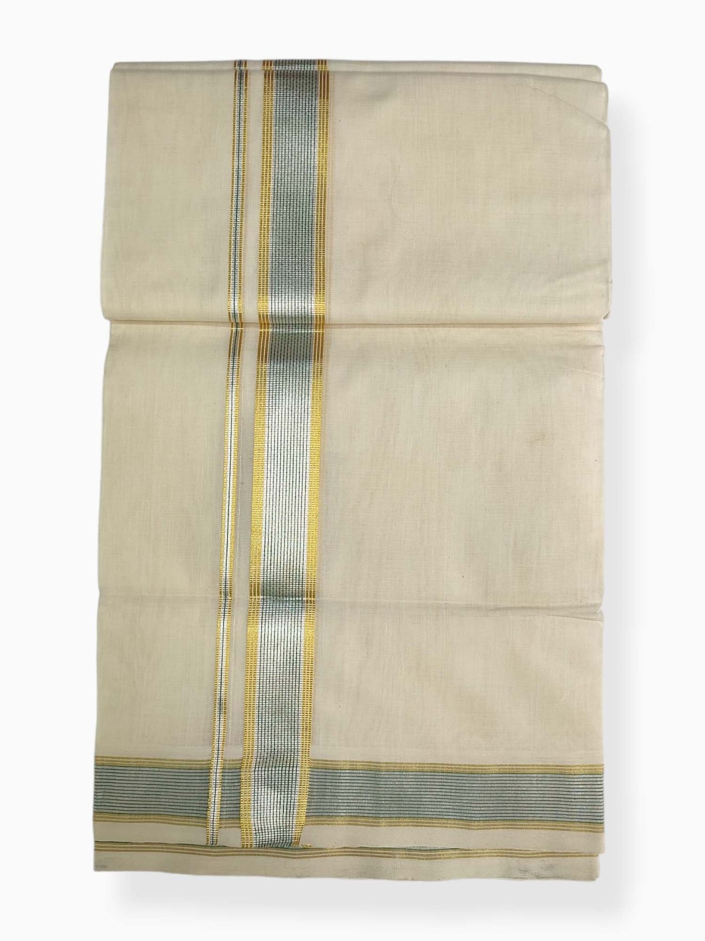 Premium Wedding Handloom Balaramapuram Unaakupaavu Kasavu Mundu for Men