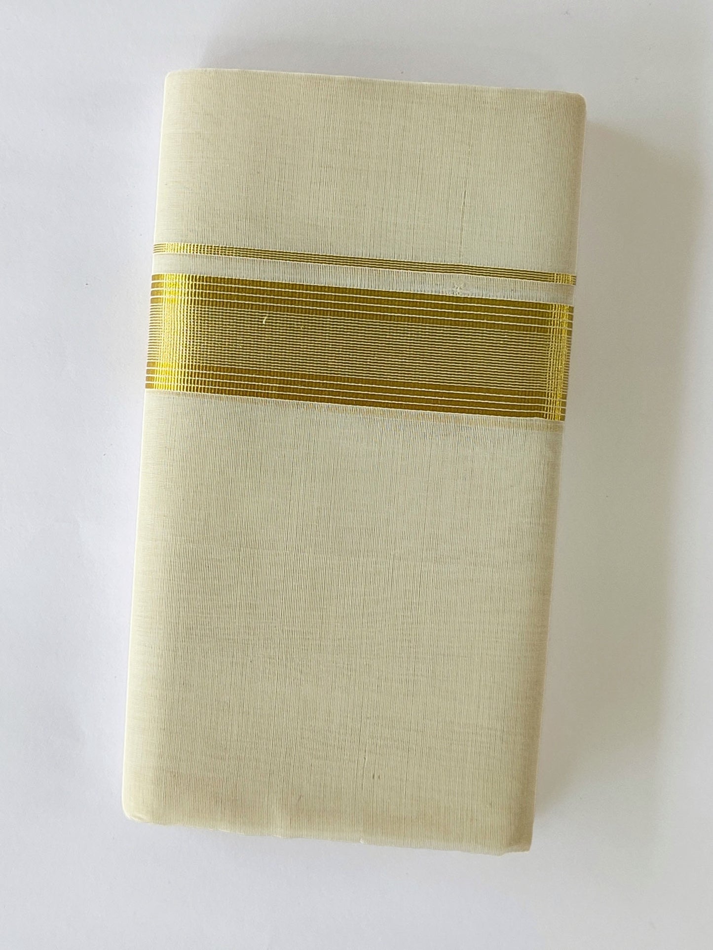 Premium Wedding Handloom Kasavu Mundu for Men