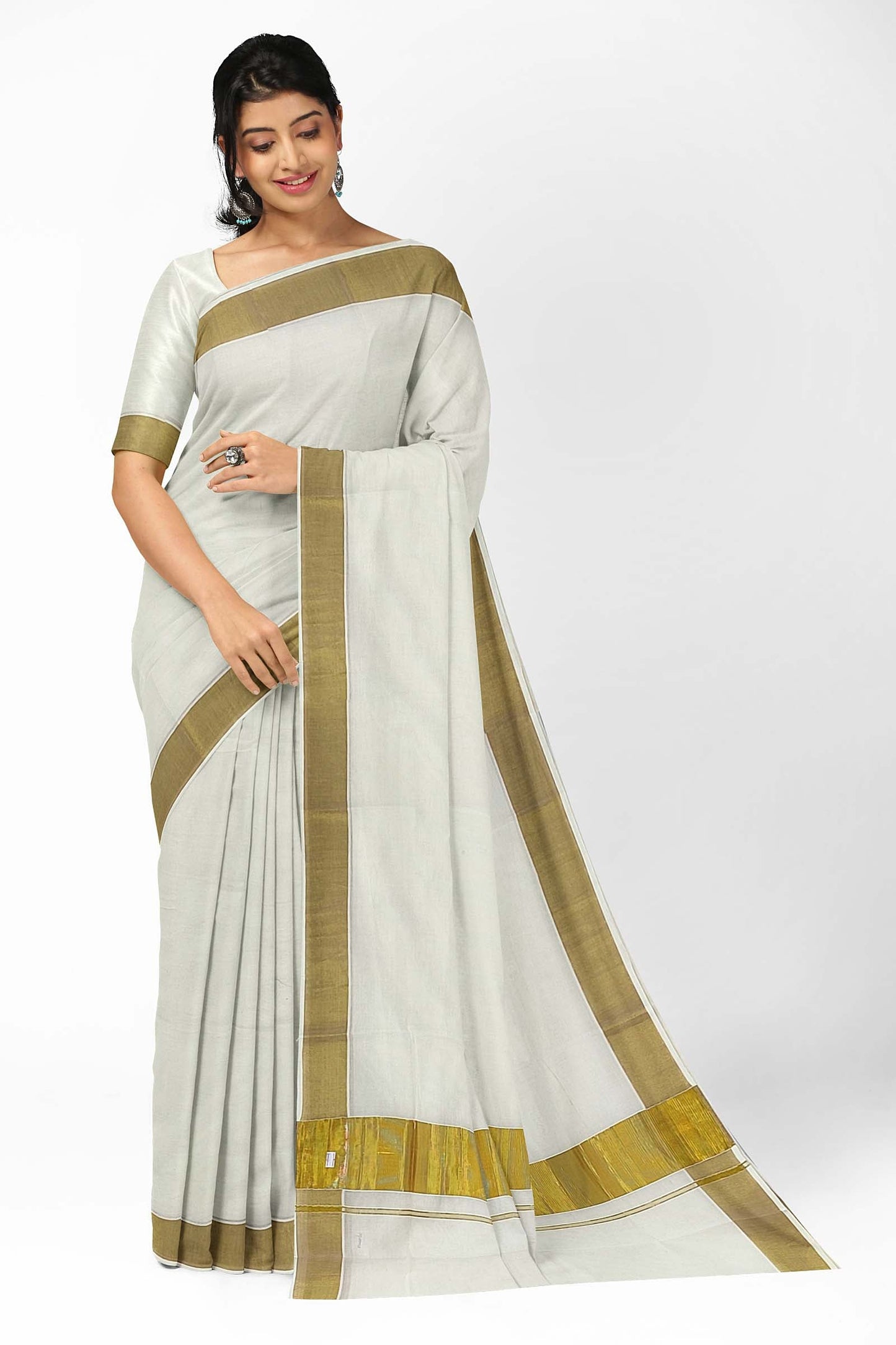 Kerala Kasavu Saree for Women