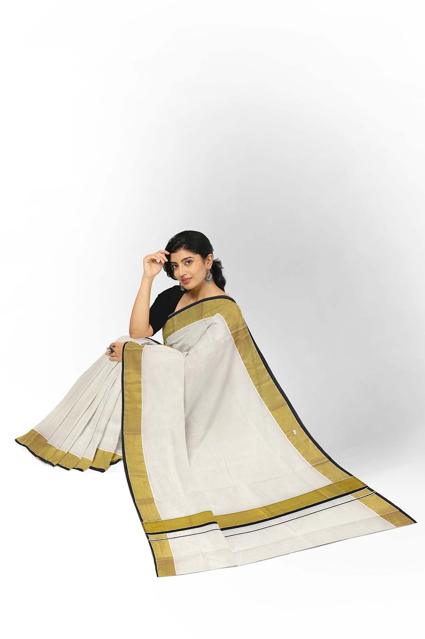 Kerala Kasavu Saree for Women