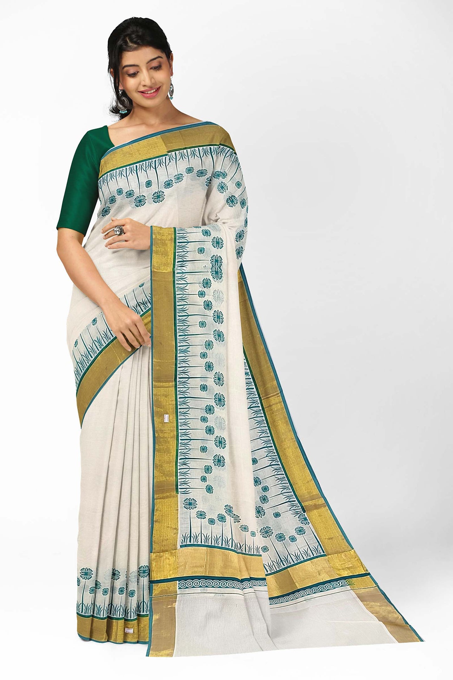 Kerala Printed Saree for Women