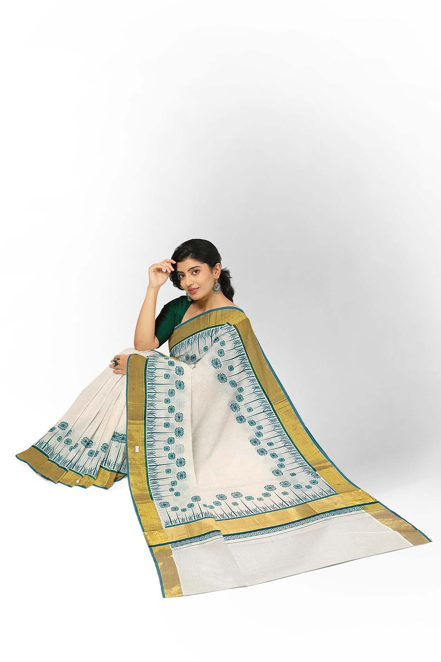 Kerala Printed Saree for Women