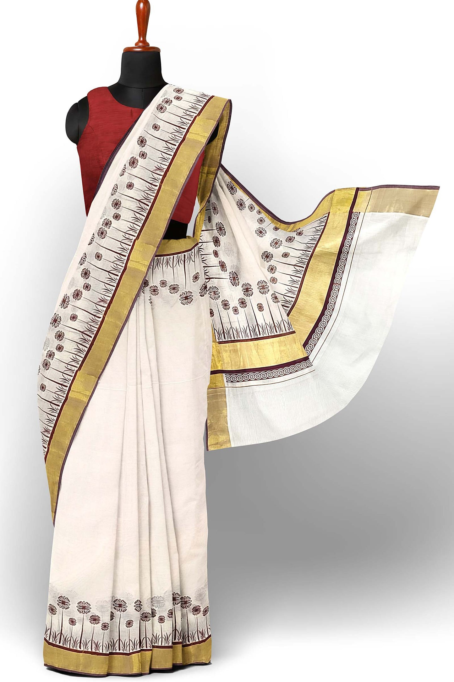 Kerala Printed Saree for Women