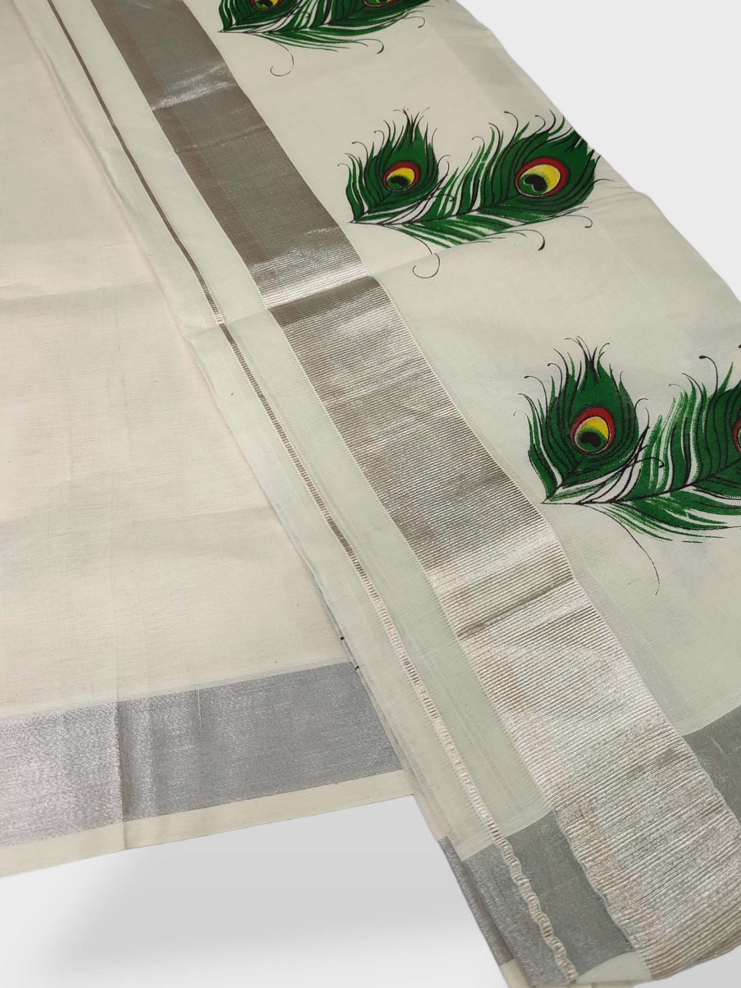 Kerala Single Printed Set Mundu Neriyathum