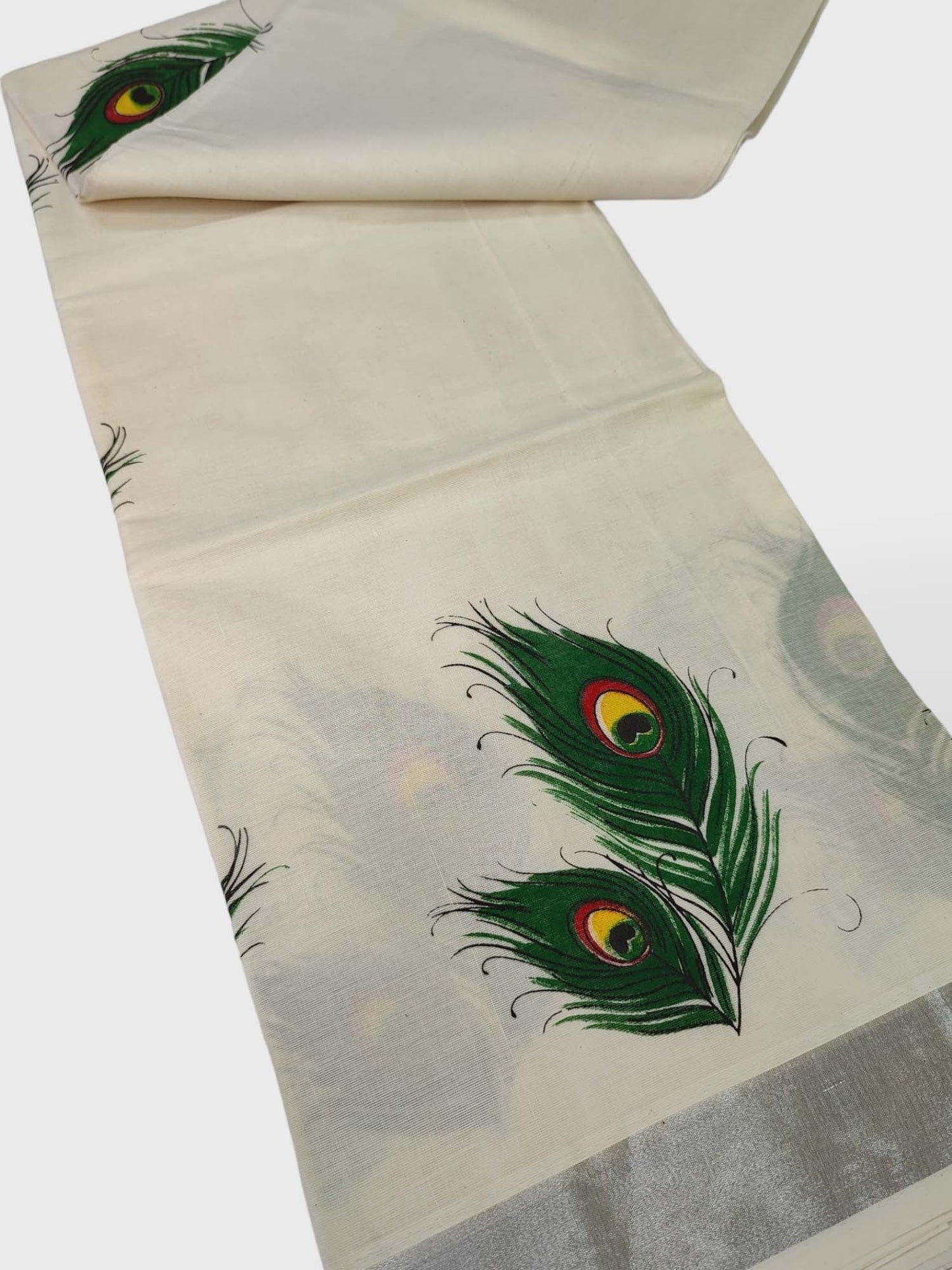 Kerala Single Printed Set Mundu Neriyathum