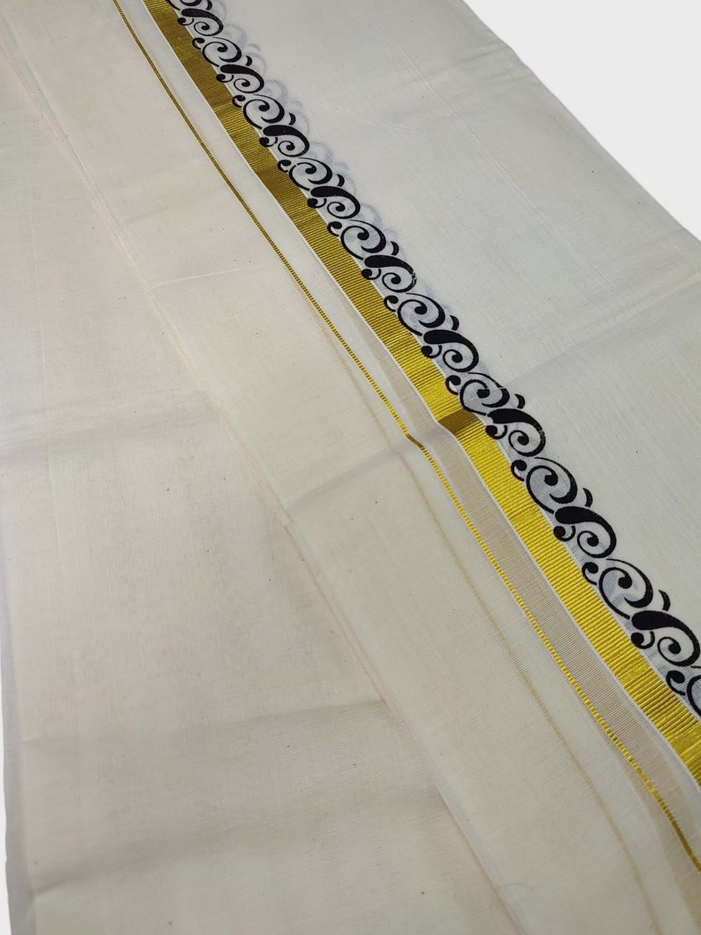 Kerala Single Printed Set Mundu Neriyathum