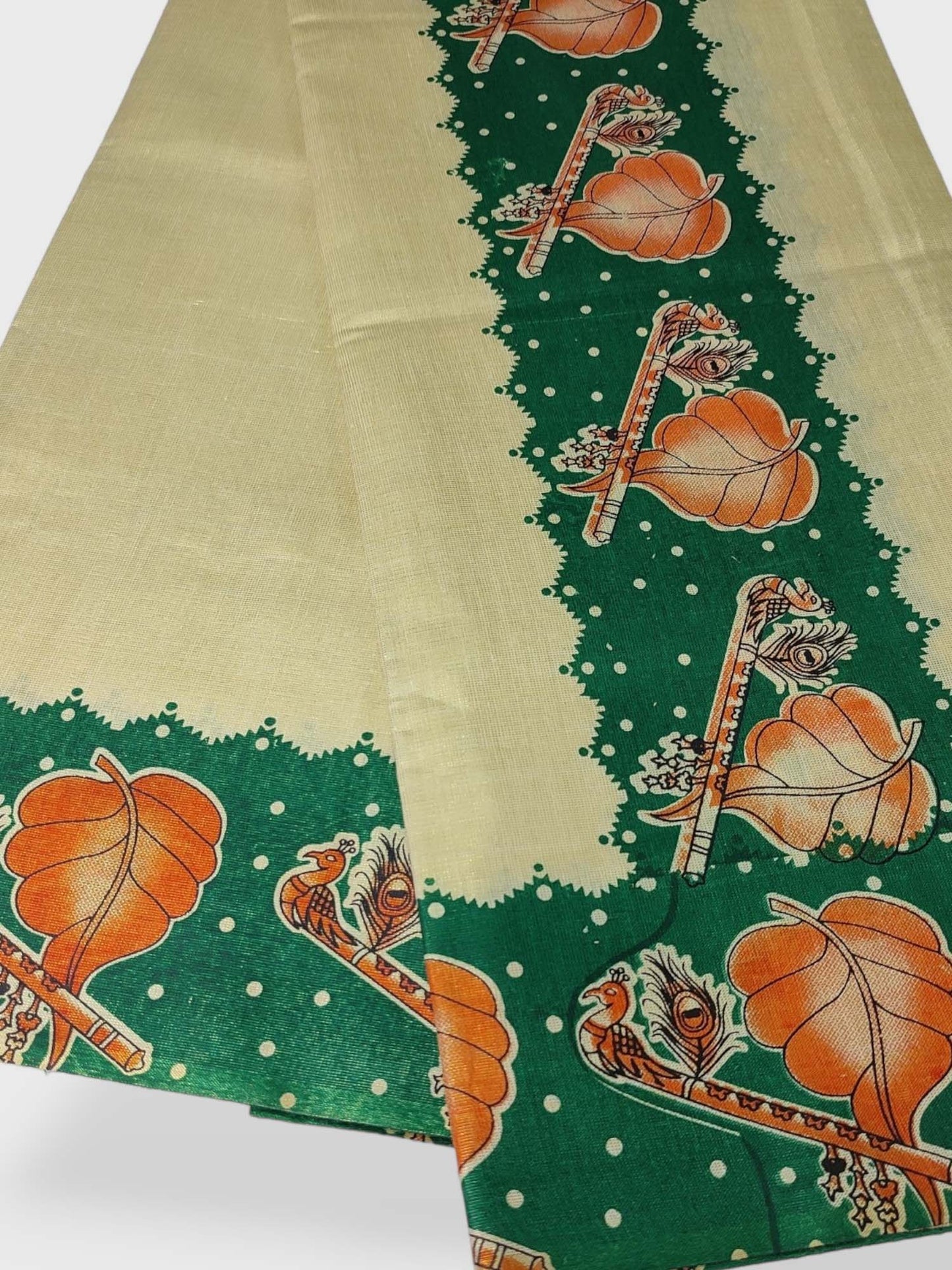 Kerala Single Printed Set Mundu Neriyathum