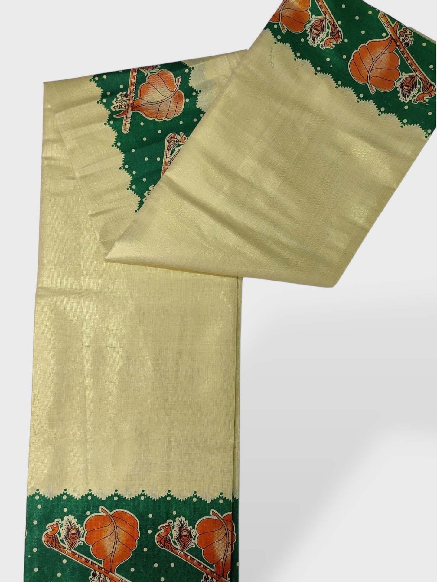 Kerala Single Printed Set Mundu Neriyathum