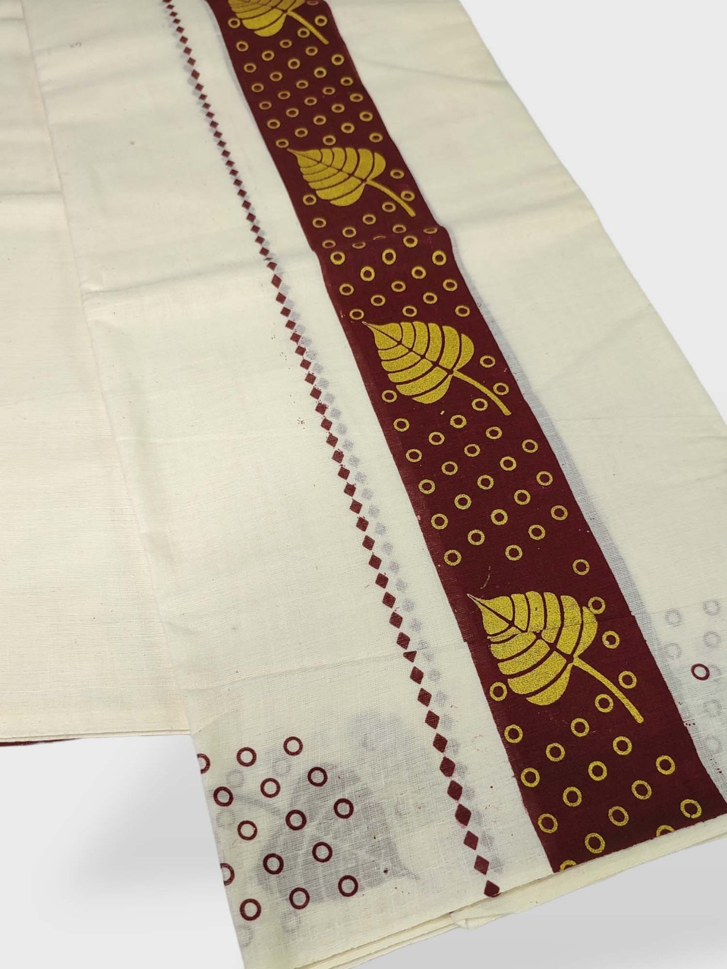 Kerala Single Printed Set Mundu Neriyathum