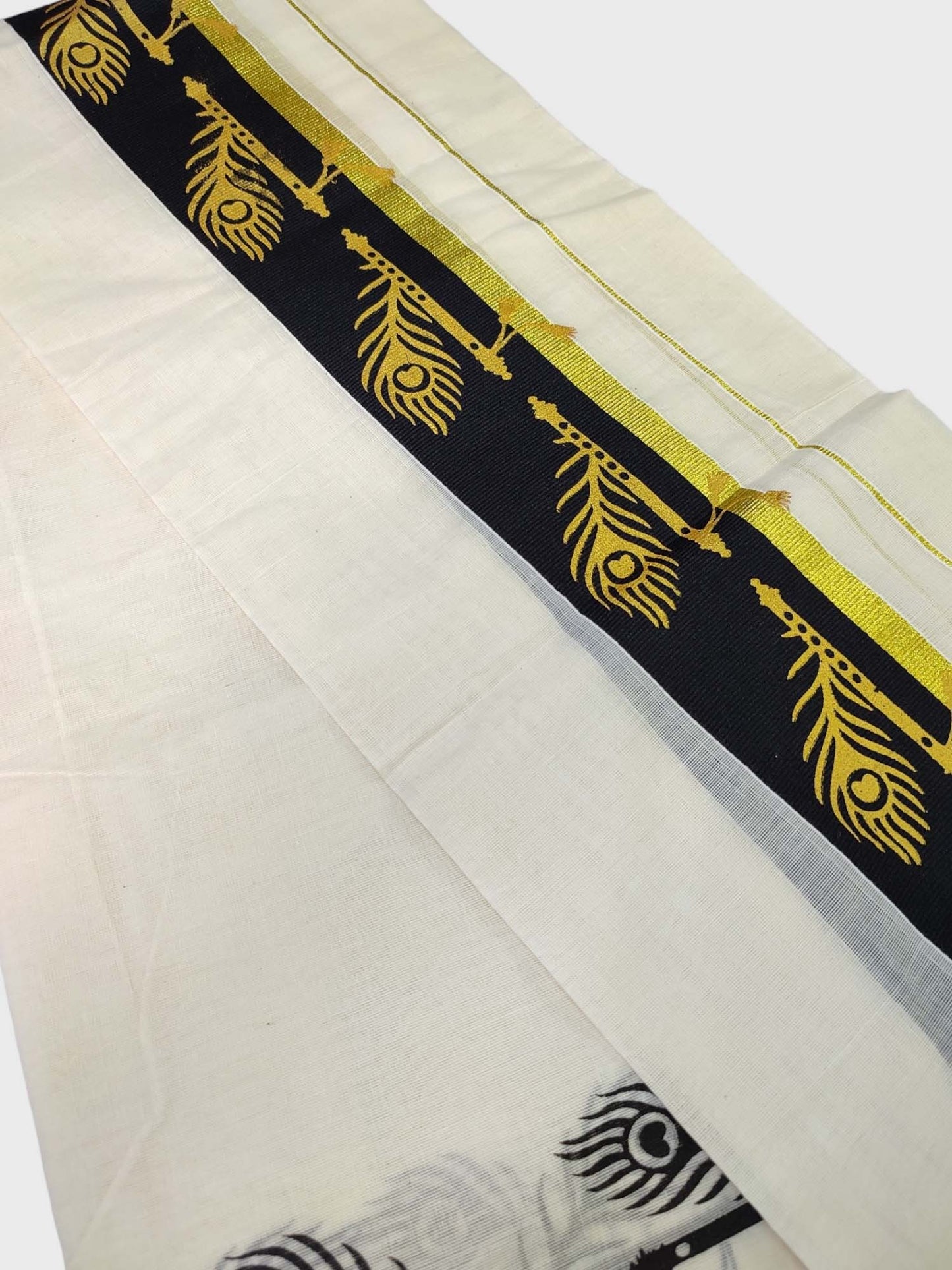 Kerala Single Printed Set Mundu Neriyathum