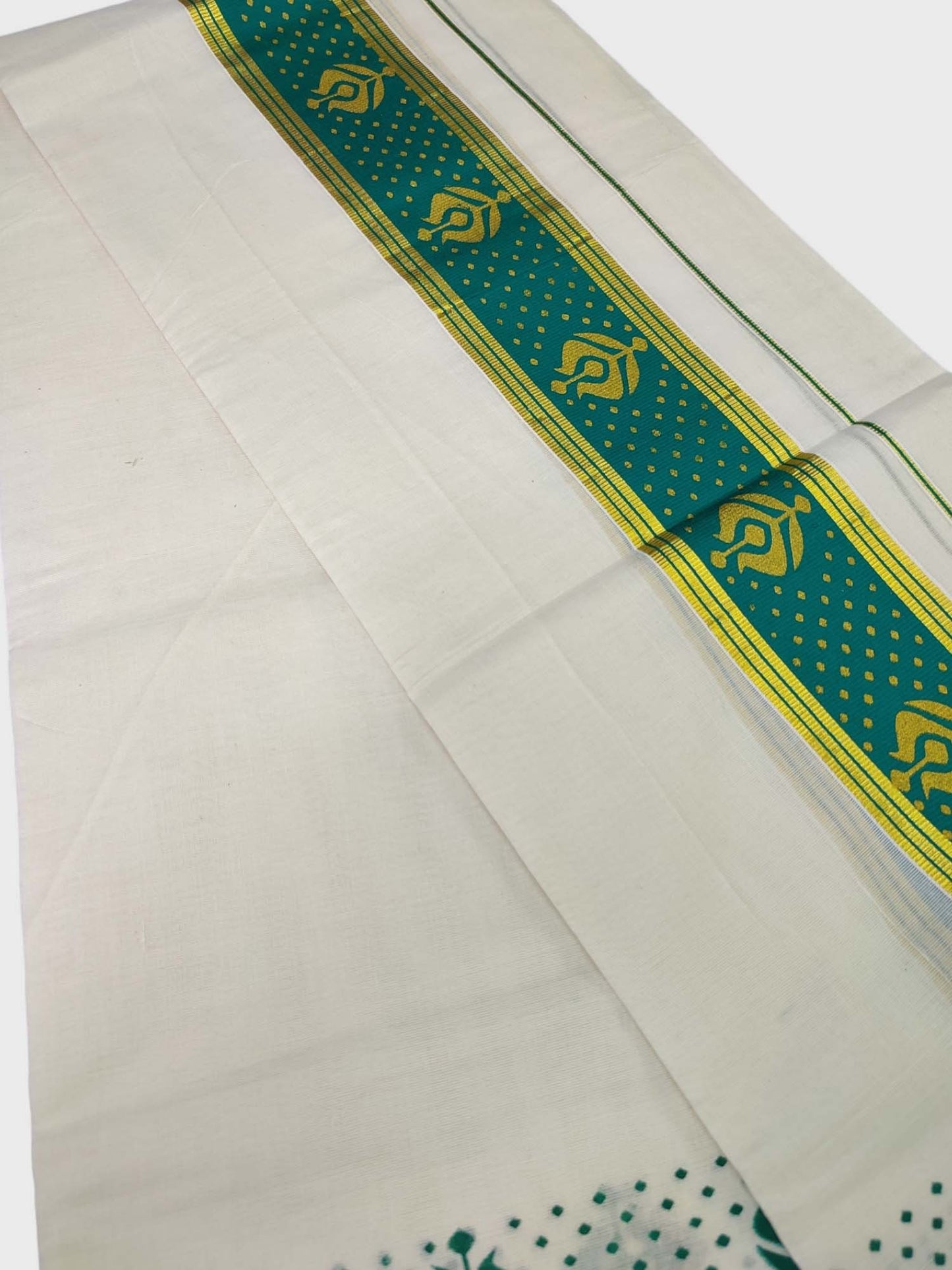 Kerala Single Printed Set Mundu Neriyathum
